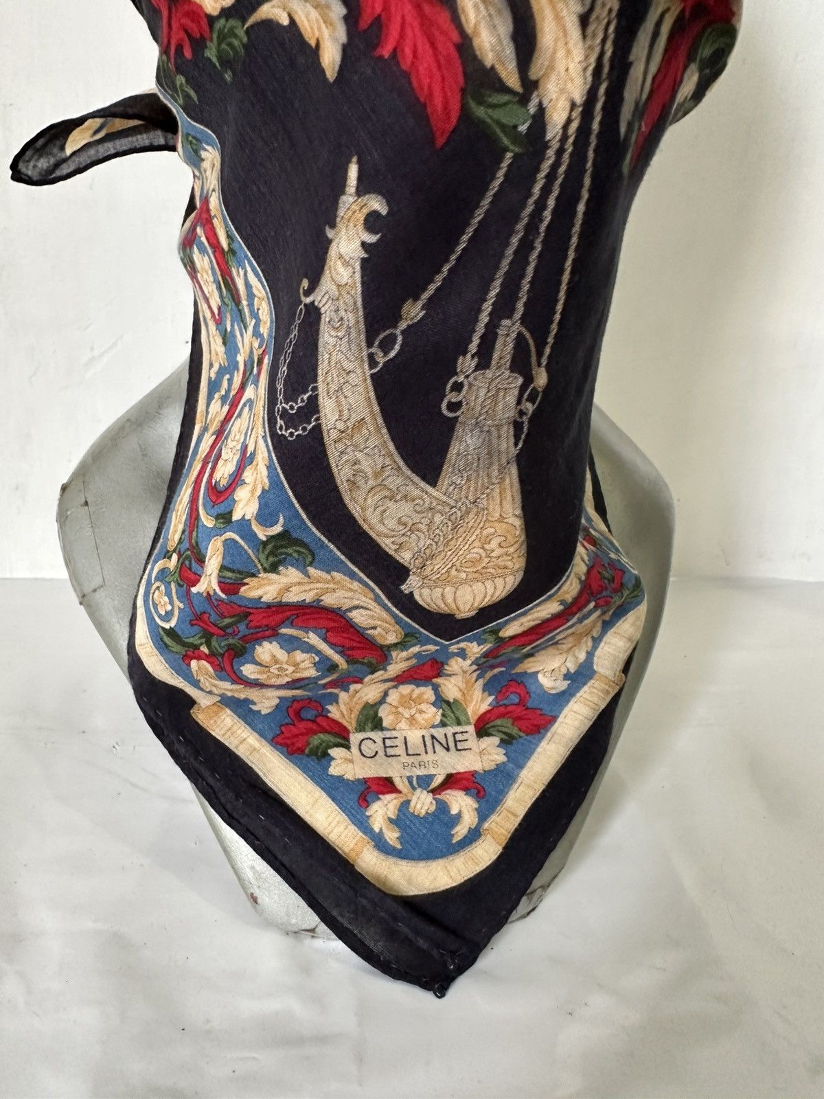 Vintage Vintage Celine Handkerchief/ Neckerchief/ Bandana Size ONE SIZE - 6 Thumbnail