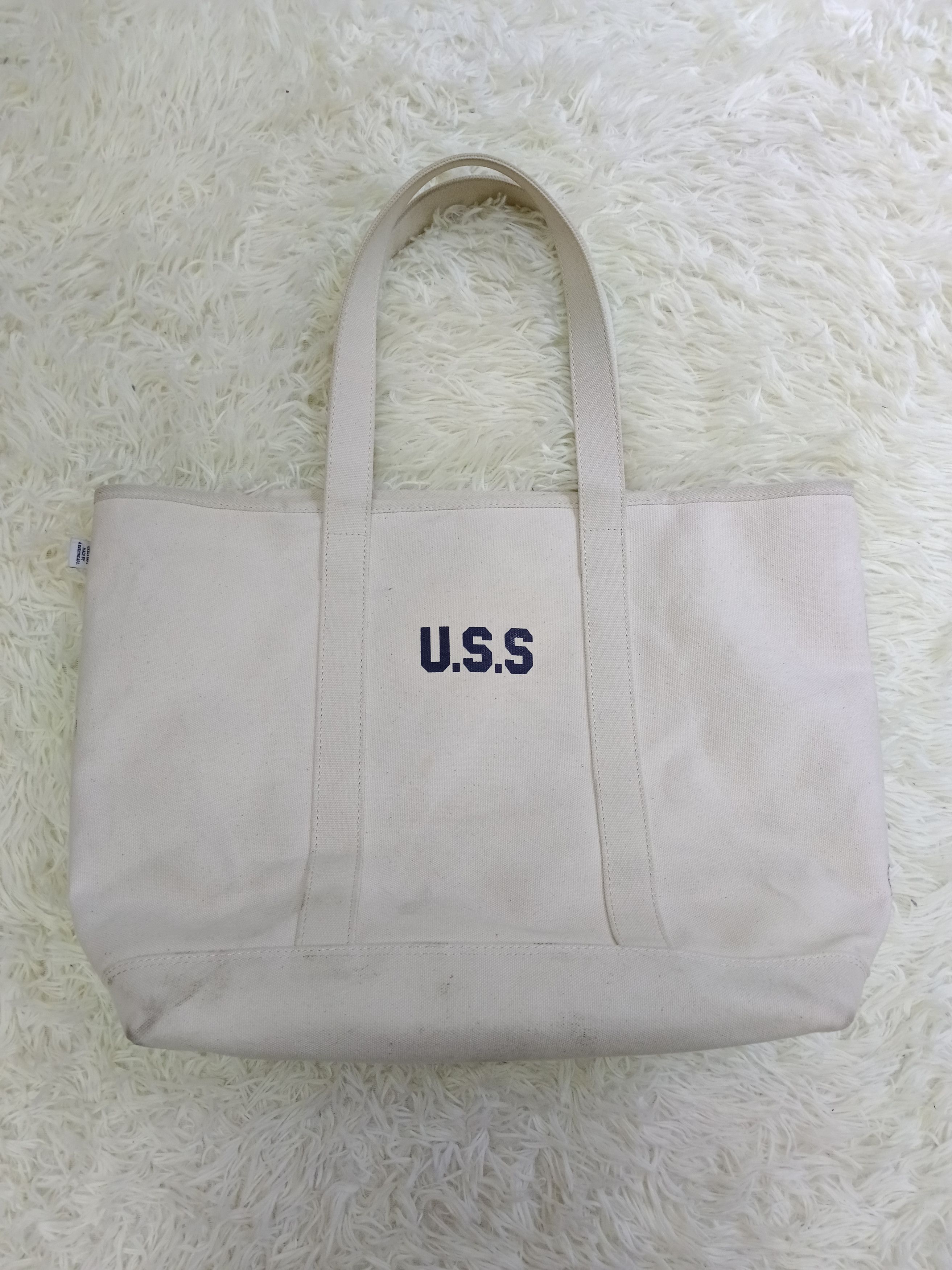 Bape RARE Ursus Bape "U.S.S" Heavy Canvas Tote Bag Size ONE SIZE - 3 Thumbnail