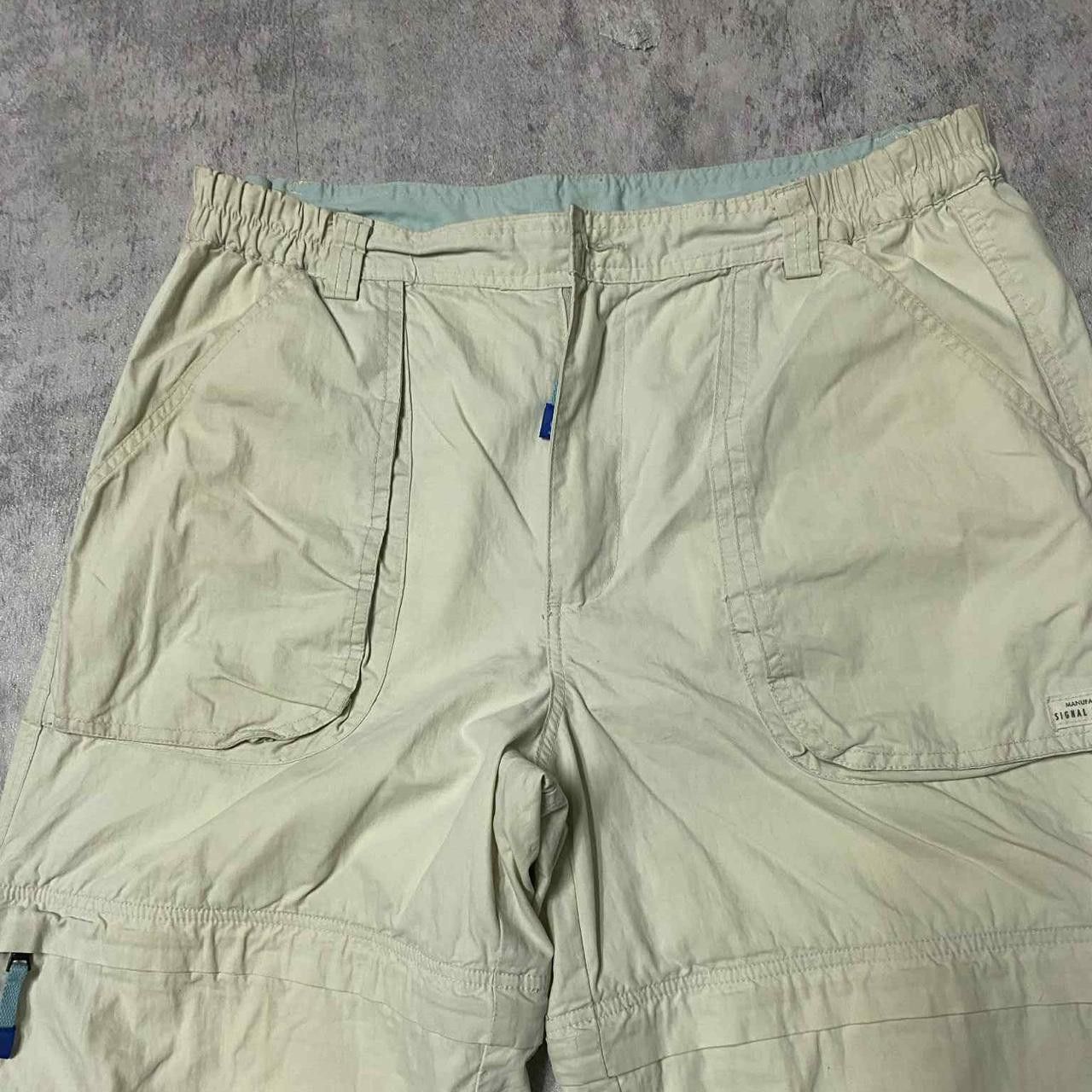 Other Cream and blue cargo pants with adjustable Size 32" / US 10 / IT 46 - 2 Thumbnail