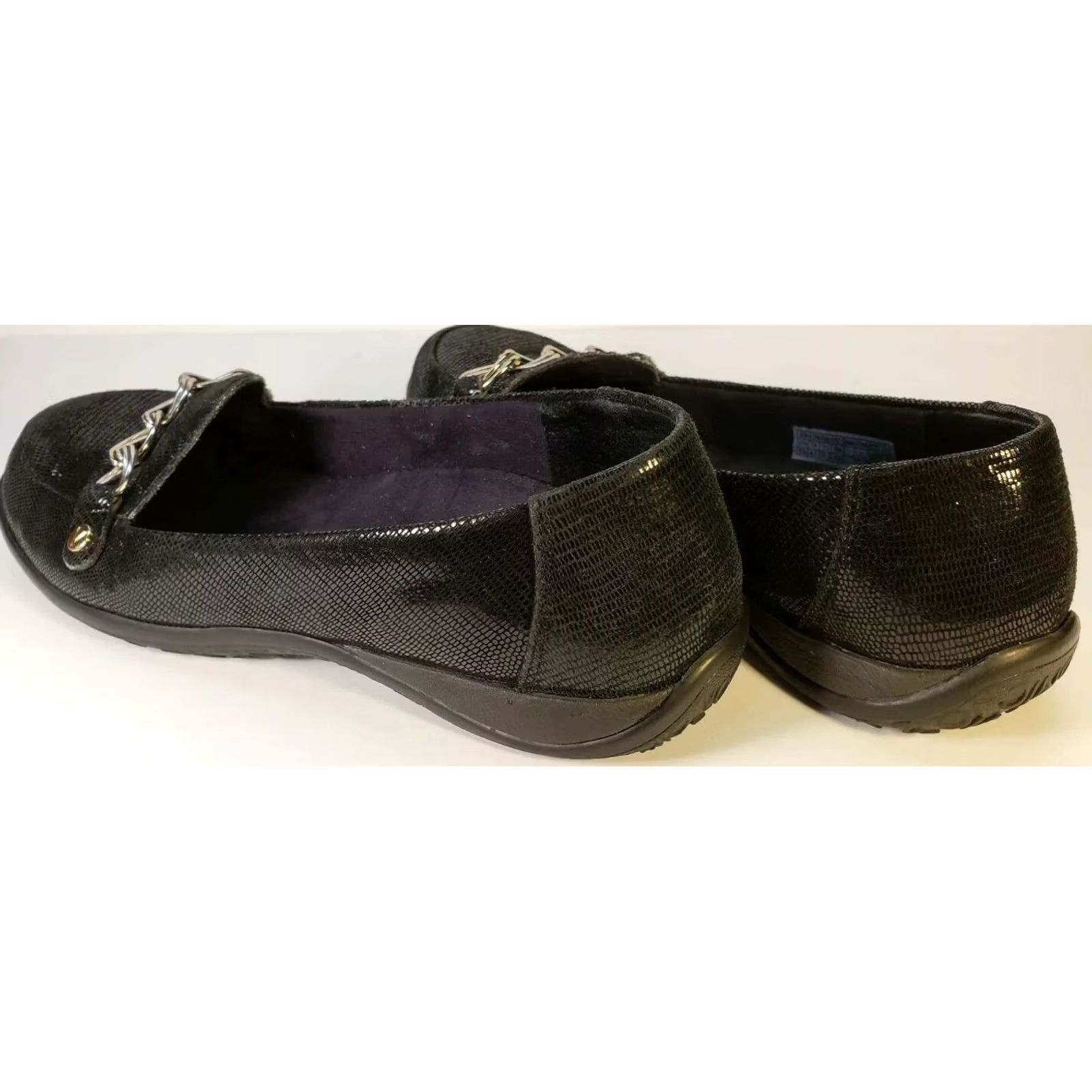 Vionic Vionic Alda Loafer Women's Black Leather Chain Ornament Size 6.5M Size US 7 / IT 37 - 6 Thumbnail