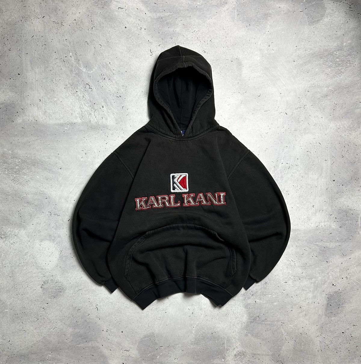 Karl Kani Vintage 90s Karl Kani 2Pac Style Distressed Hip Hop Hoodie Size US XL / EU 56 / 4 - 1 Thumbnail
