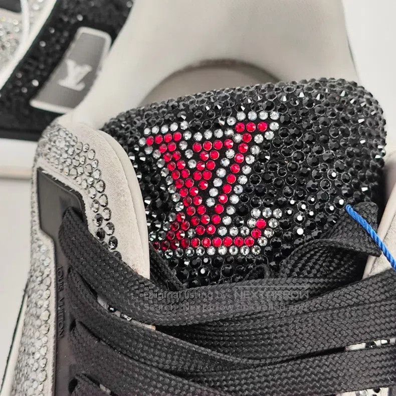 Louis Vuitton Louis Vuitton Full diamond black cement rhinestone casual Size US 9 / EU 42 - 5 Thumbnail