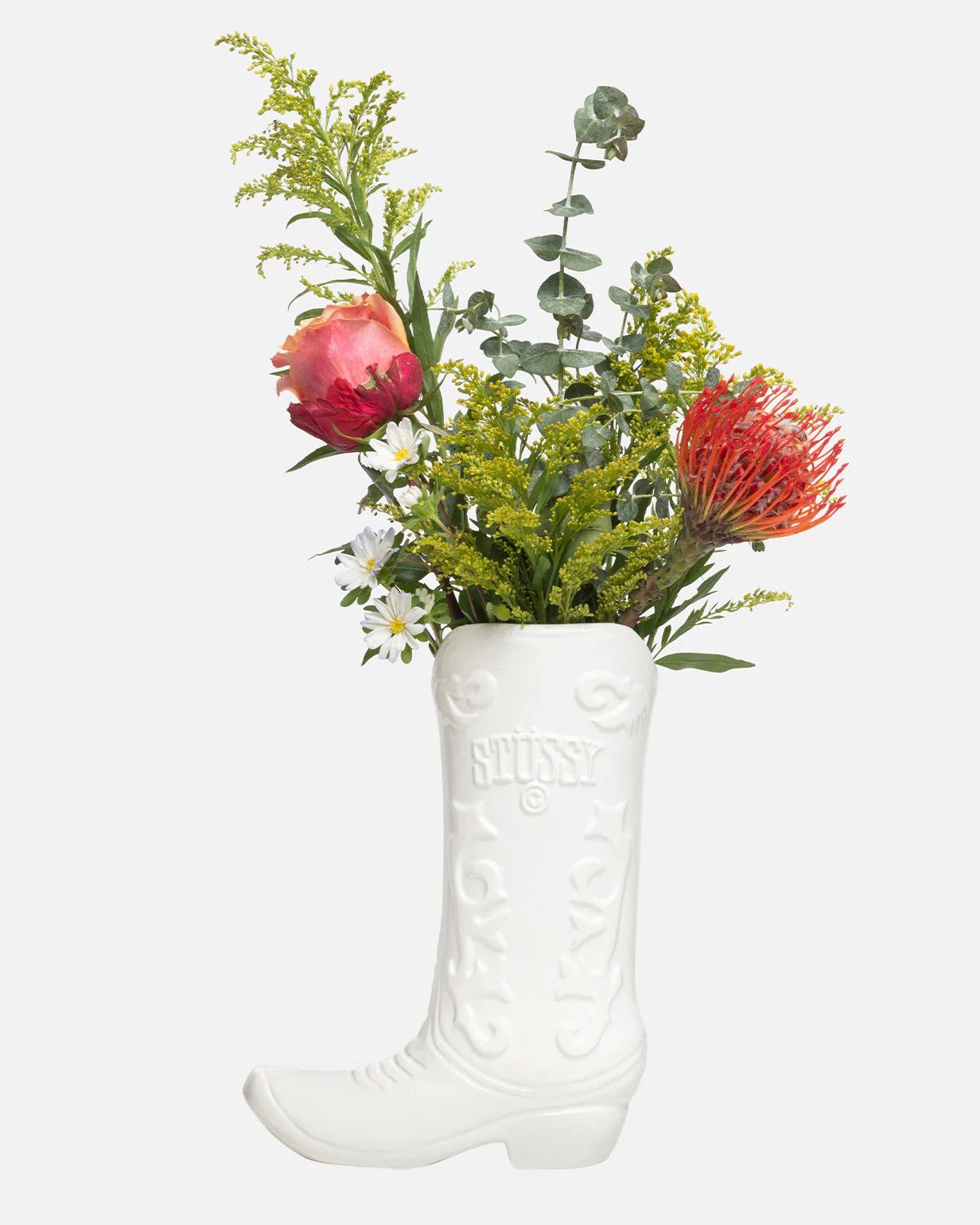 vase boot ceramic Stussy New 2023 Stussy 花瓶 vase オイル缶型　ceramic stussy decor sign accessory 花瓶・フラワースタンド