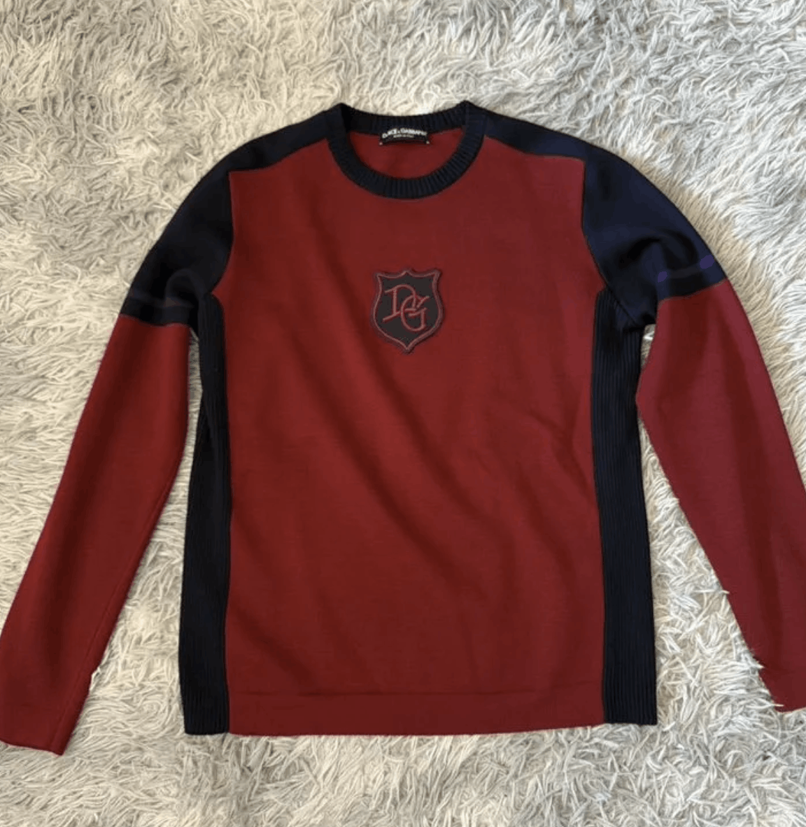 Dolce & Gabbana Wool patched sweater Size US L / EU 52-54 / 3 - 1 Thumbnail