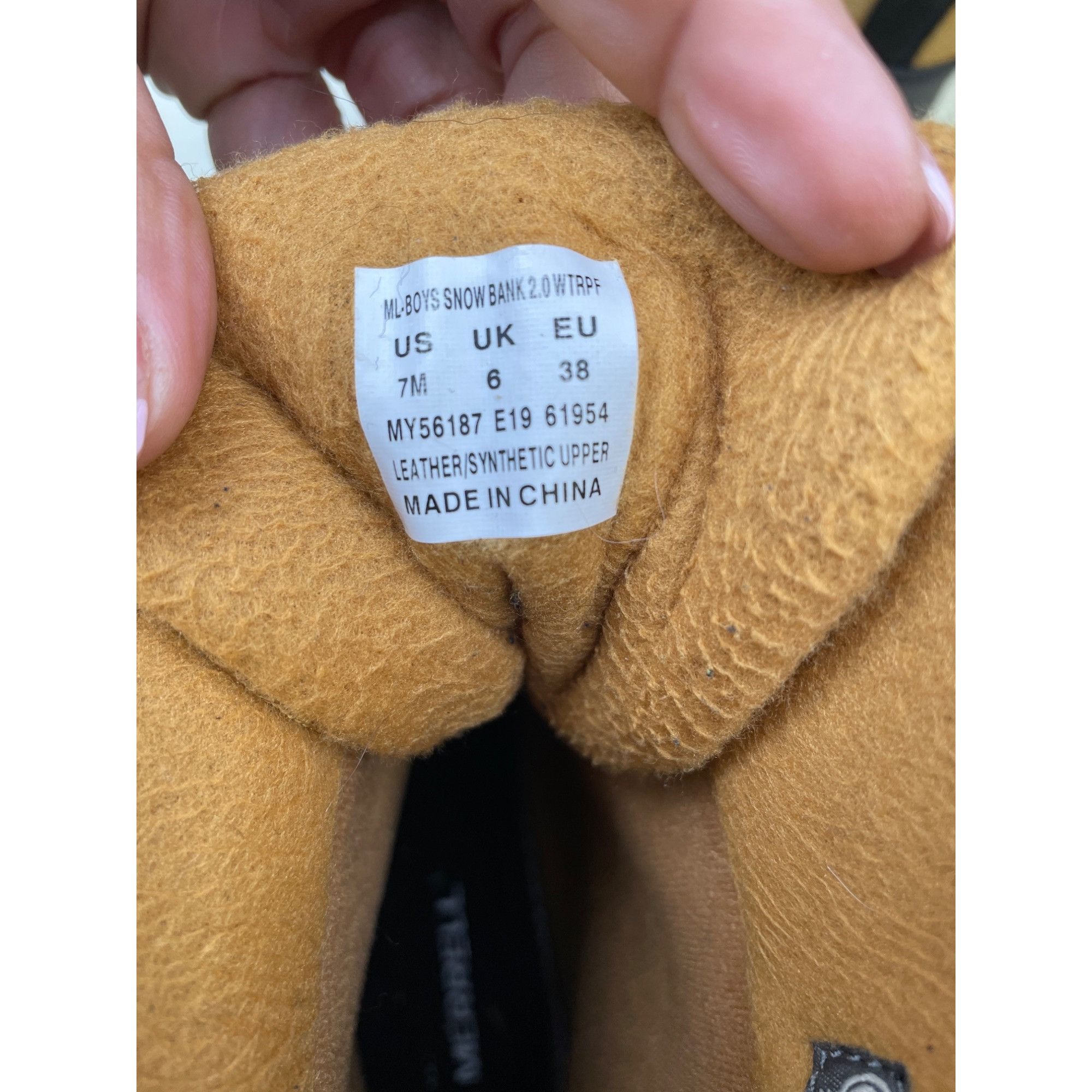 Merrell Merrell Men's Tan/Black Waterproof Boots Thermo Shoes Size 7 Size US 7 / EU 40 - 5 Thumbnail