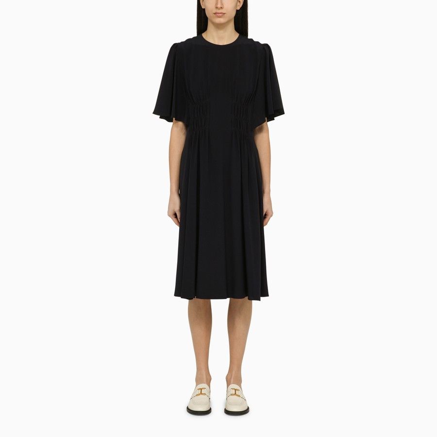 Chloe o1d2blof0824 Midi Dress in Black Size S / US 4 / IT 40 - 1 Thumbnail