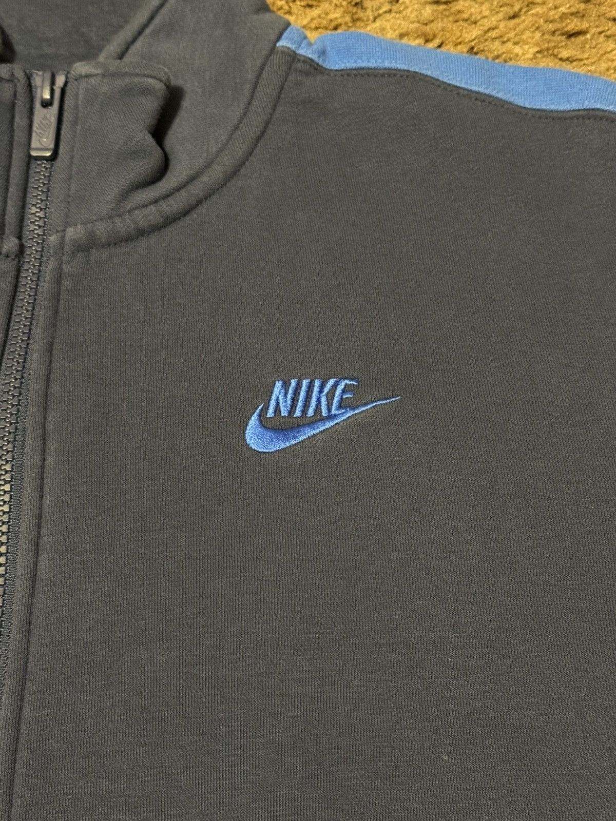 Nike Vintage Y2K Nike Full Zip Up Sweatshirt Blue Small Size US S / EU 44-46 / 1 - 5 Thumbnail