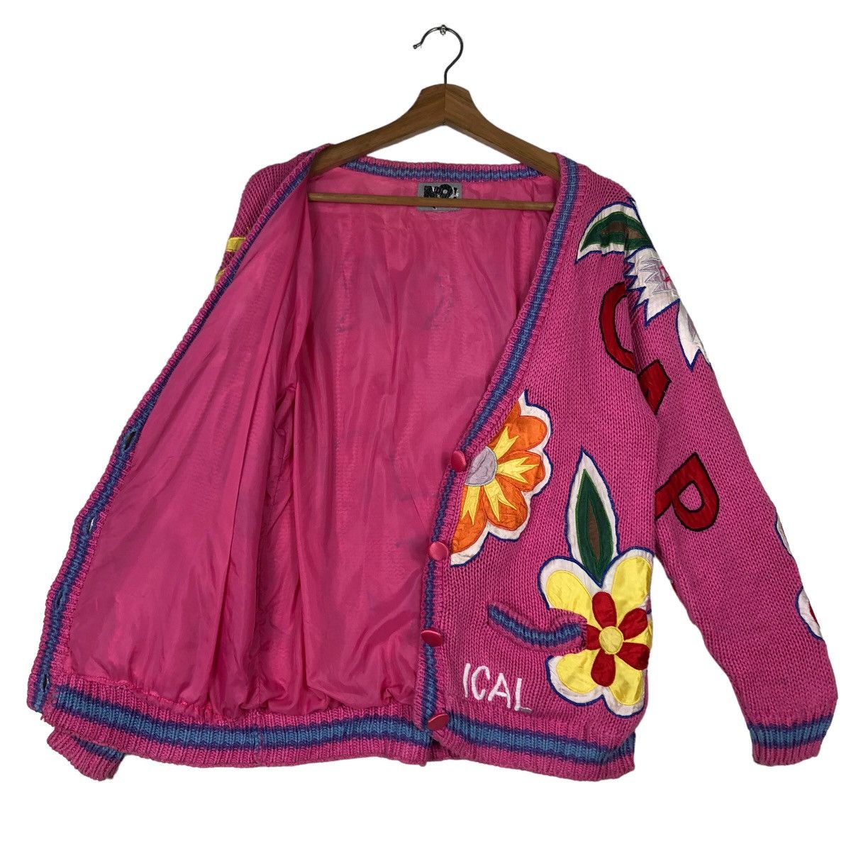 Hysteric Glamour 🔥90’s Embroidery Cardigan Jacket Big Logo Japan Made Size M / US 6-8 / IT 42-44 - 8 Thumbnail