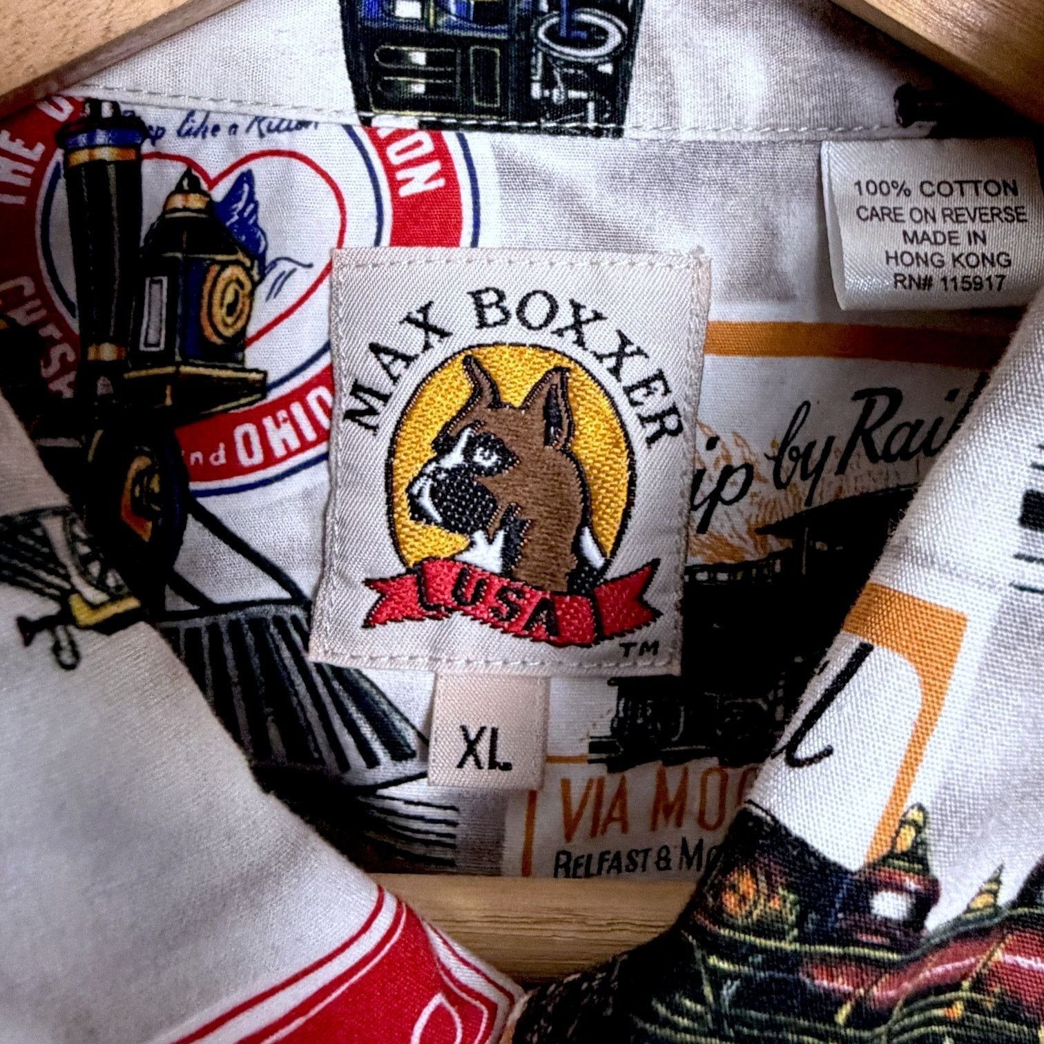 Pacific Trail Max Boxxer Boxer USA Vintage Railroad Men's S/S Button Up XL Size US XL / EU 56 / 4 - 6 Thumbnail