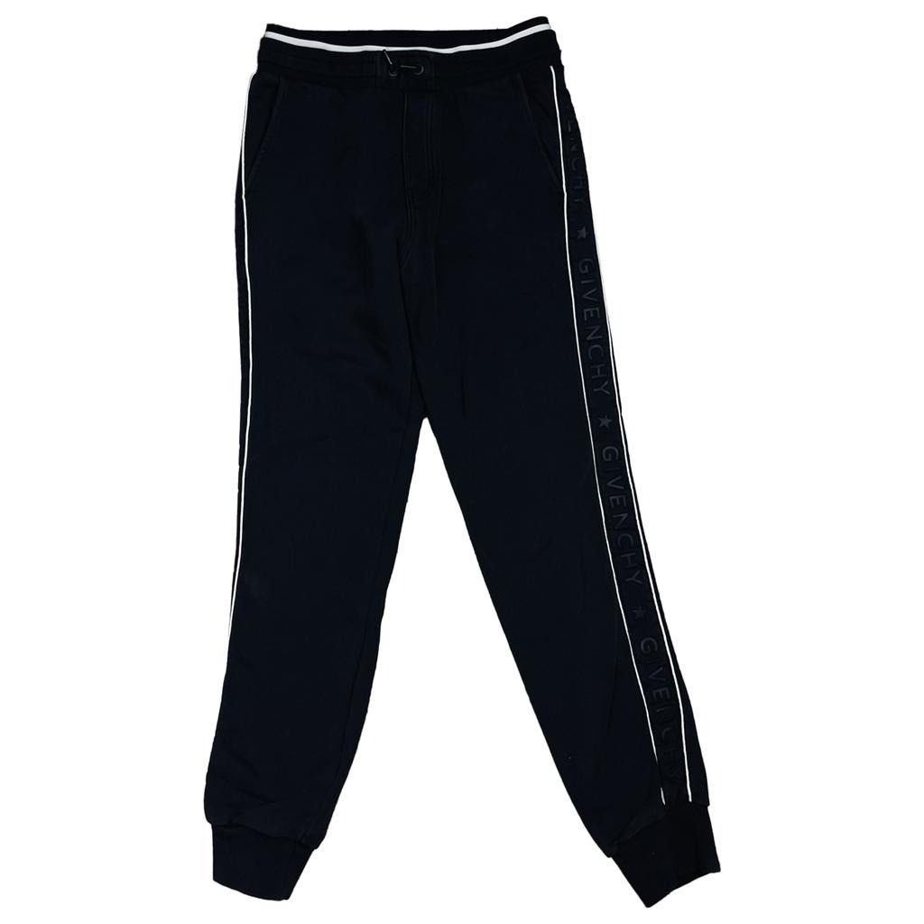 image of Givenchy Trousers Joggers With Logo in Black, Women's (Size 26)