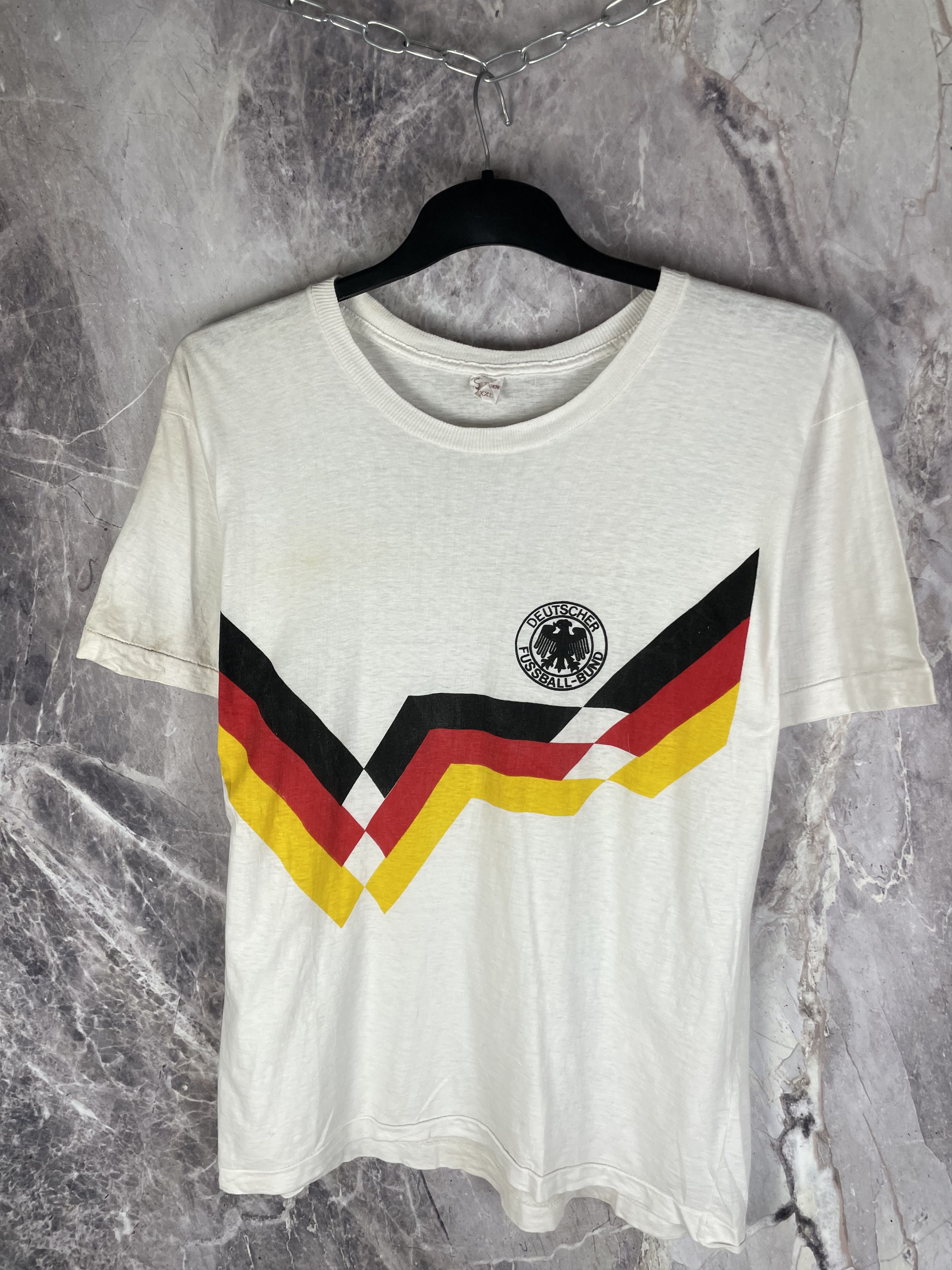Vintage Vintage 80s Germany National Team Soccer T shirt Size US XXL / EU 58 / 5 - 3 Thumbnail