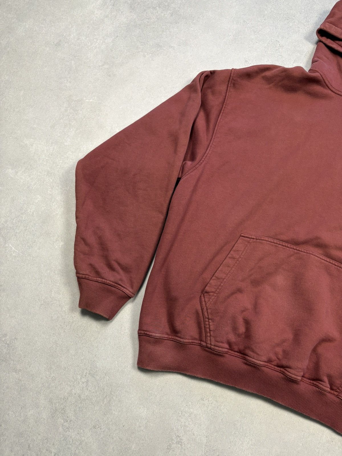 Represent Clo. Represent Blanks Sun-Faded Burgundy Hoodie Streetwear Size L Size US L / EU 52-54 / 3 - 5 Thumbnail