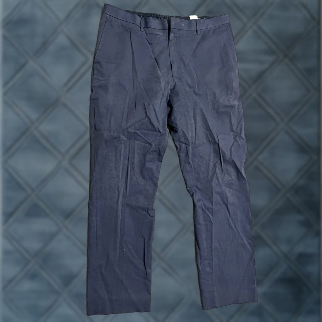 Banana Republic VINTAGE Banana Republic Mens Pants Blue 34x32 Cotton Polyester Blend Slim Fit Dress Pants Mens Size US 34 / EU 50 - 1 Thumbnail