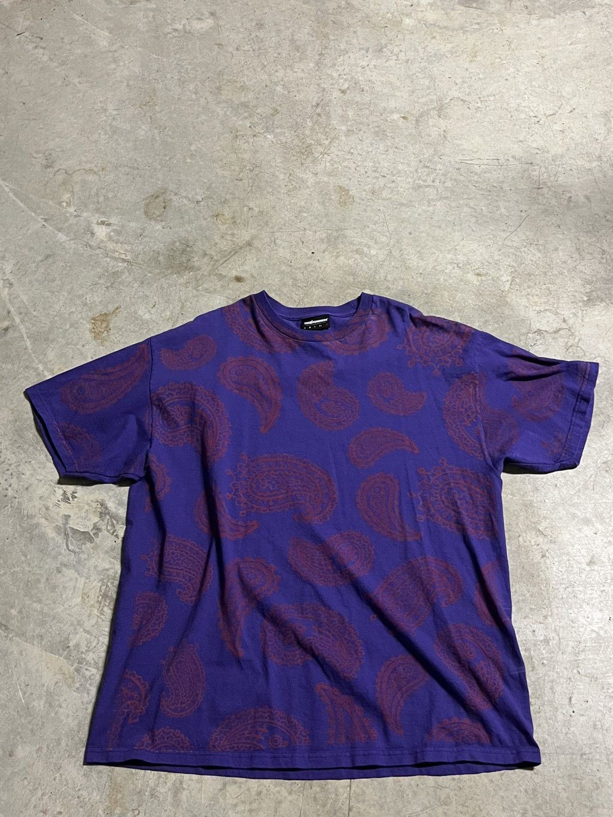 Joshua Vides × The Hundreds The Hundreds x Joshua Vides Paisley Tee - Purple Size US XXL / EU 58 / 5 - 1 Thumbnail
