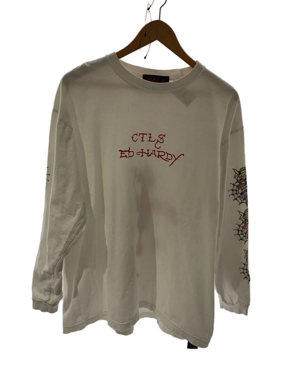 Ed Hardy Ed Hardy x Cvtvlist Cotton Long Sleeve T-Shirt White Size US S / EU 44-46 / 1 - 1 Thumbnail