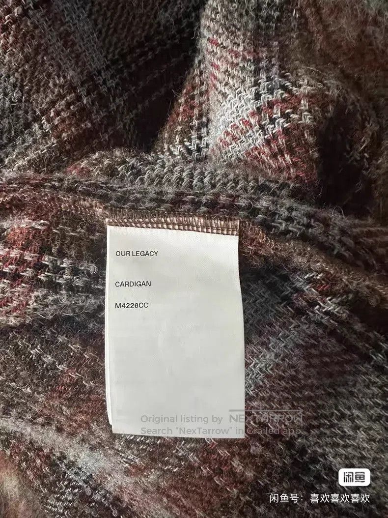 Our Legacy Our Legacy Mohair plaid cardigan Size US S / EU 44-46 / 1 - 4 Thumbnail