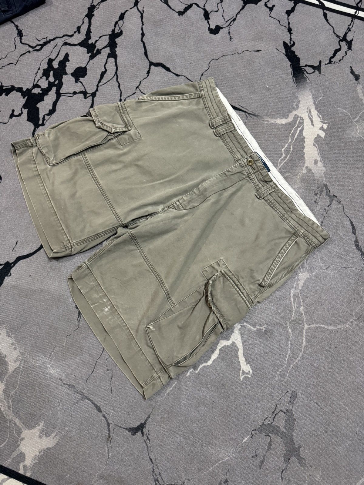 Polo Ralph Lauren Vintage Trashed Sun Faded Polo Ralph Lauren Short Pants Size US 42 / EU 58 - 3 Thumbnail