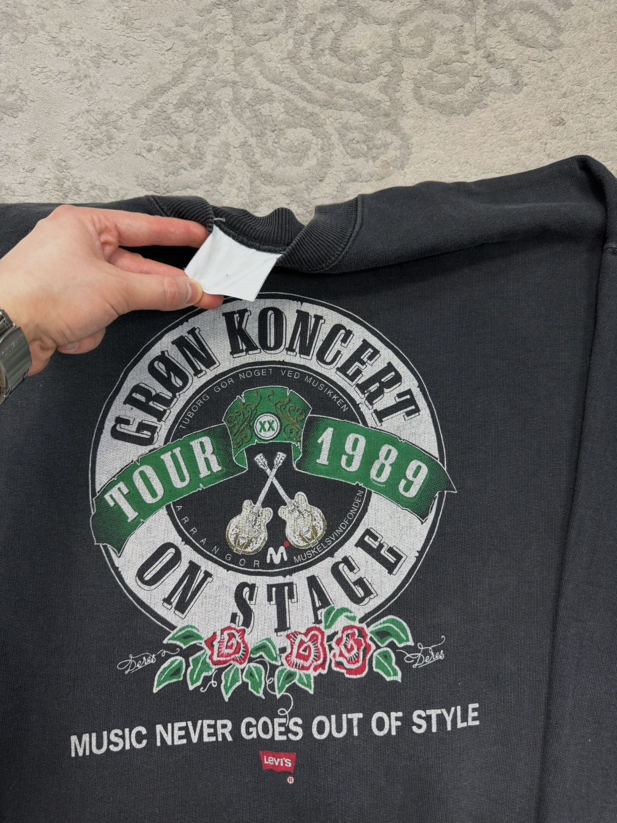 Levi's Very Rare Levi's Grøn Concert 1989 Tour Vintage 80's Size US L / EU 52-54 / 3 - 3 Thumbnail