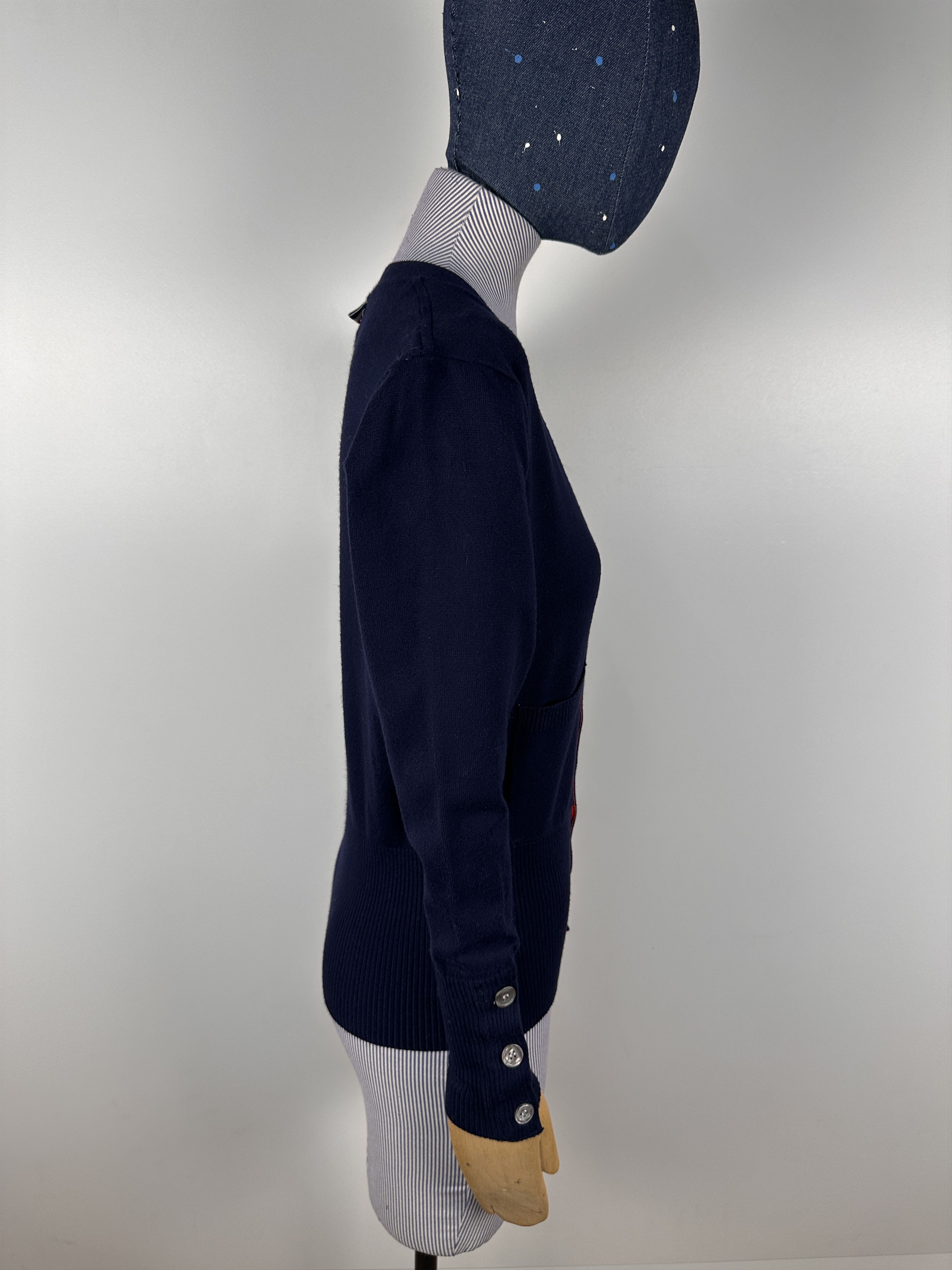 Thom Browne Thom Browne Vintage Womens Cardigan Navy Size 1 Size XS / US 0-2 / IT 36-38 - 6 Thumbnail