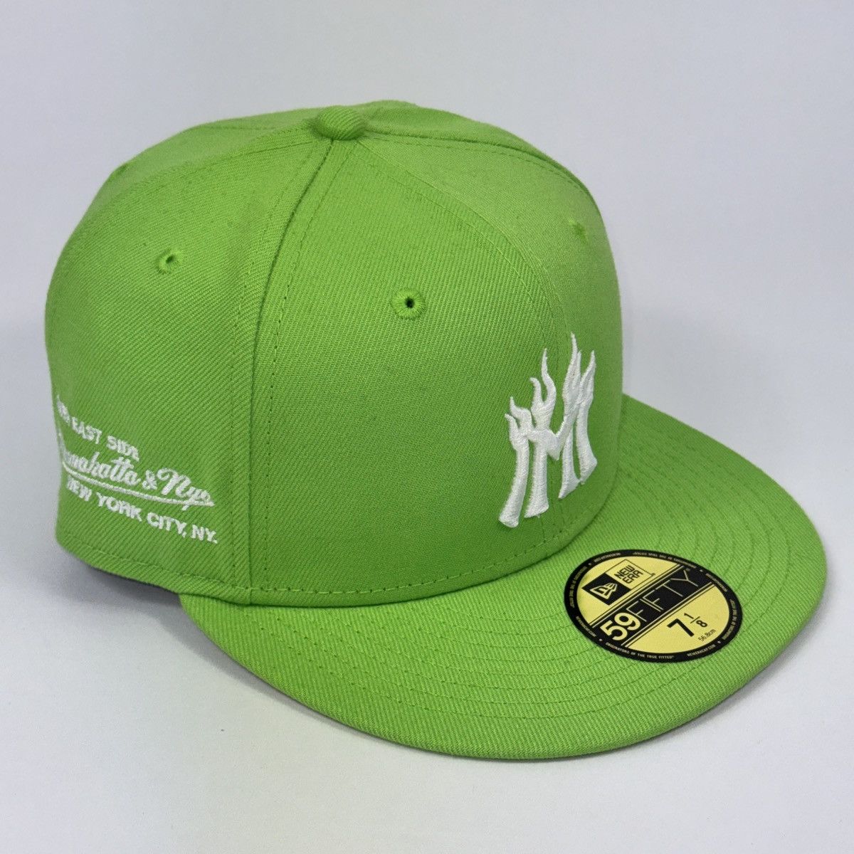 New Era LIME MANNAHATTA EMBROIDERED CAP 7 1/8 Size ONE SIZE - 2 Thumbnail