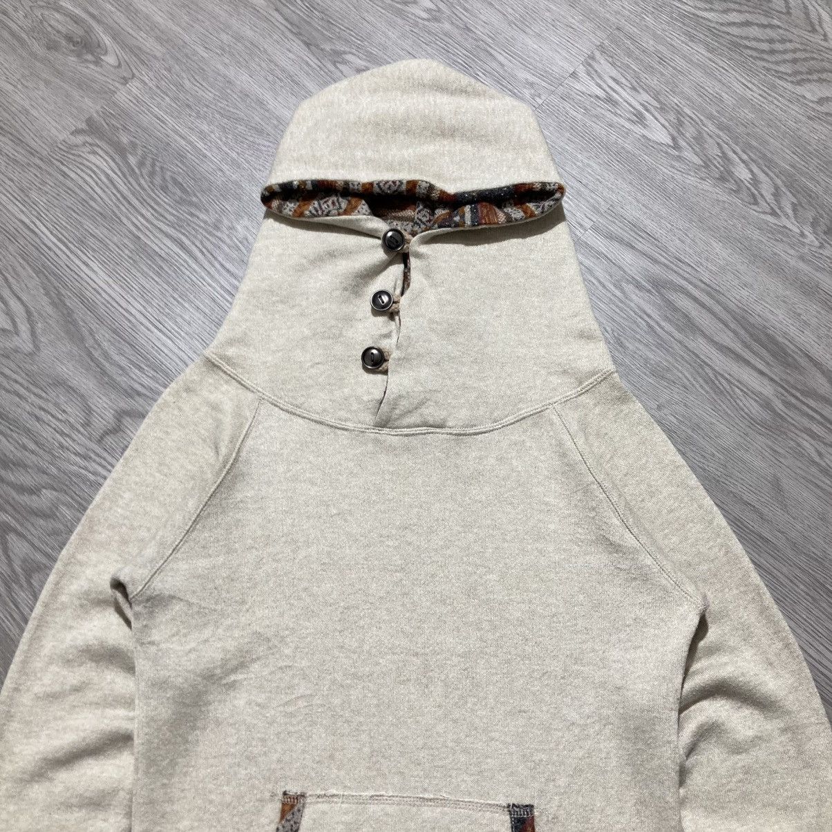 20471120 2000s Back Number Unique Pullover Hoodie Cream Kapital Style Size US S / EU 44-46 / 1 - 2 Thumbnail
