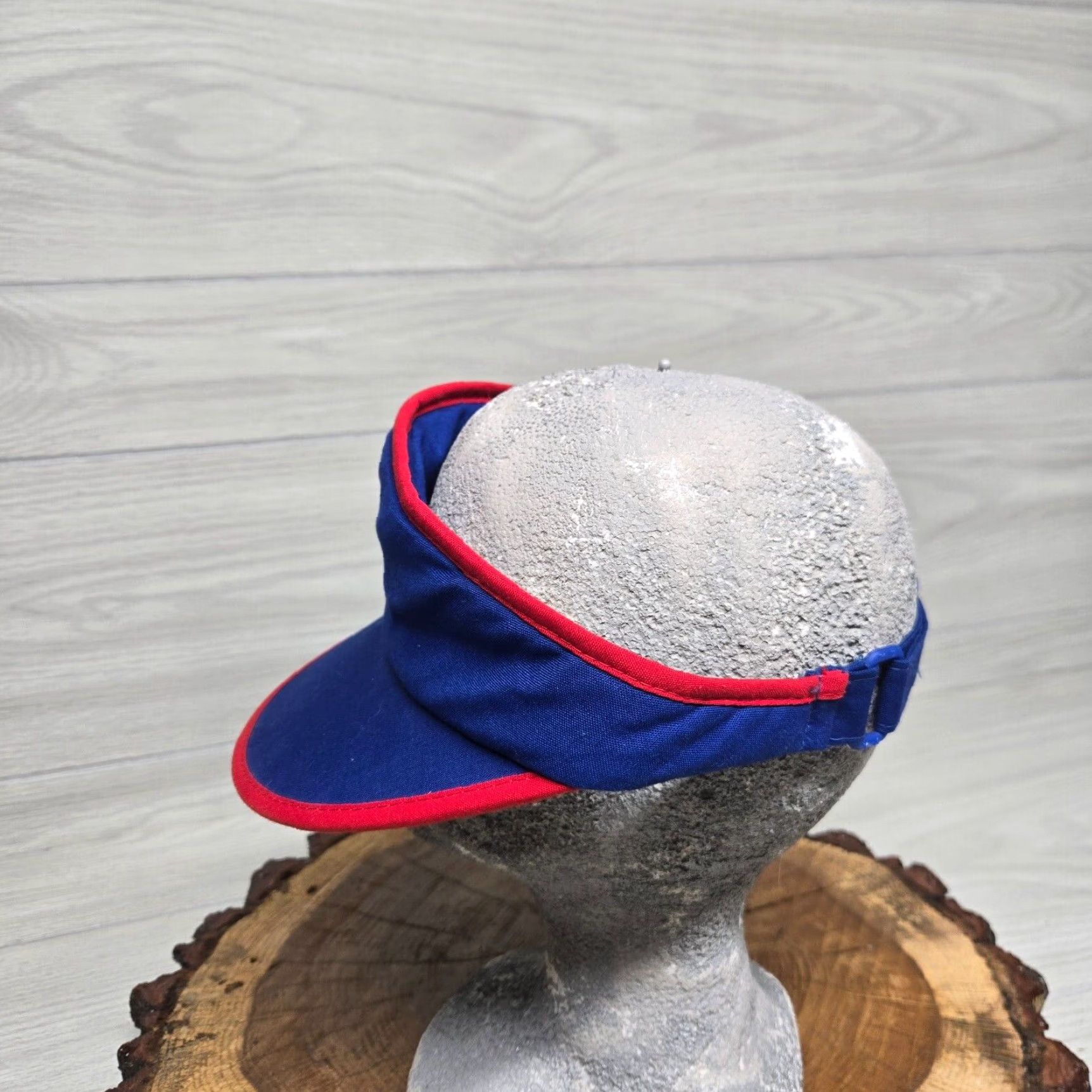 Starter Vintage Atlanta Braves 1980s MLB Visor Hat Cap Red White Blue OSFA Size ONE SIZE - 5 Thumbnail