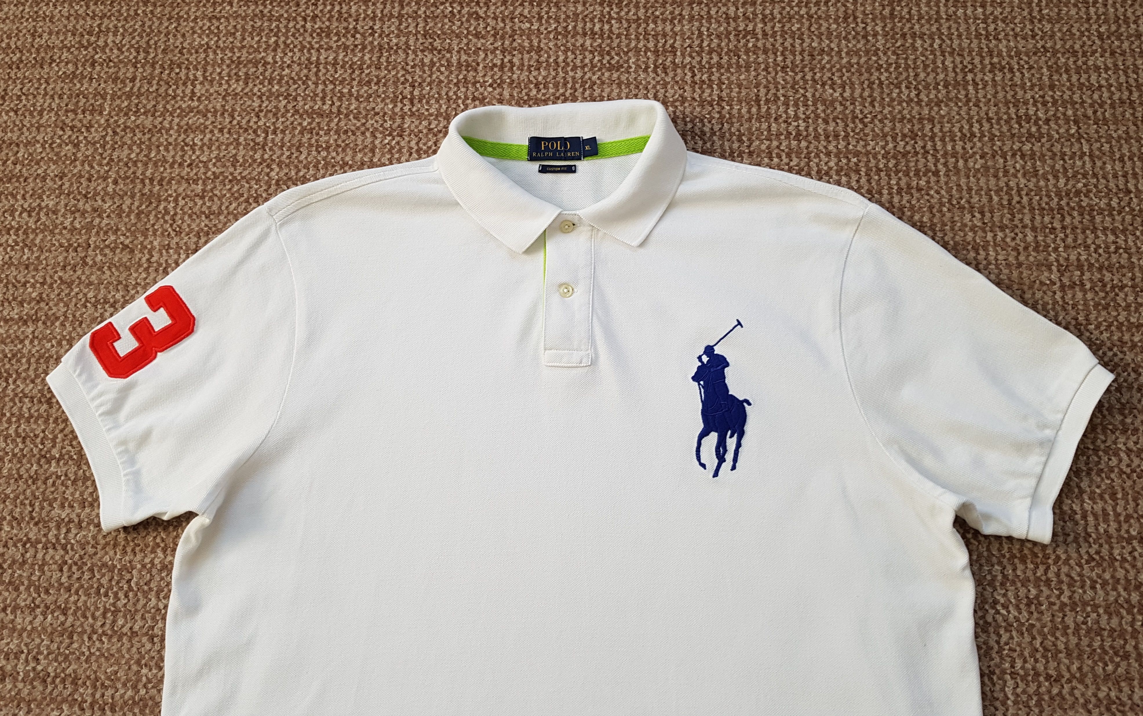 Polo Ralph Lauren Polo Ralph Lauren #3 Custom Fit Shirt Big Logo Size US XL / EU 56 / 4 - 2 Thumbnail
