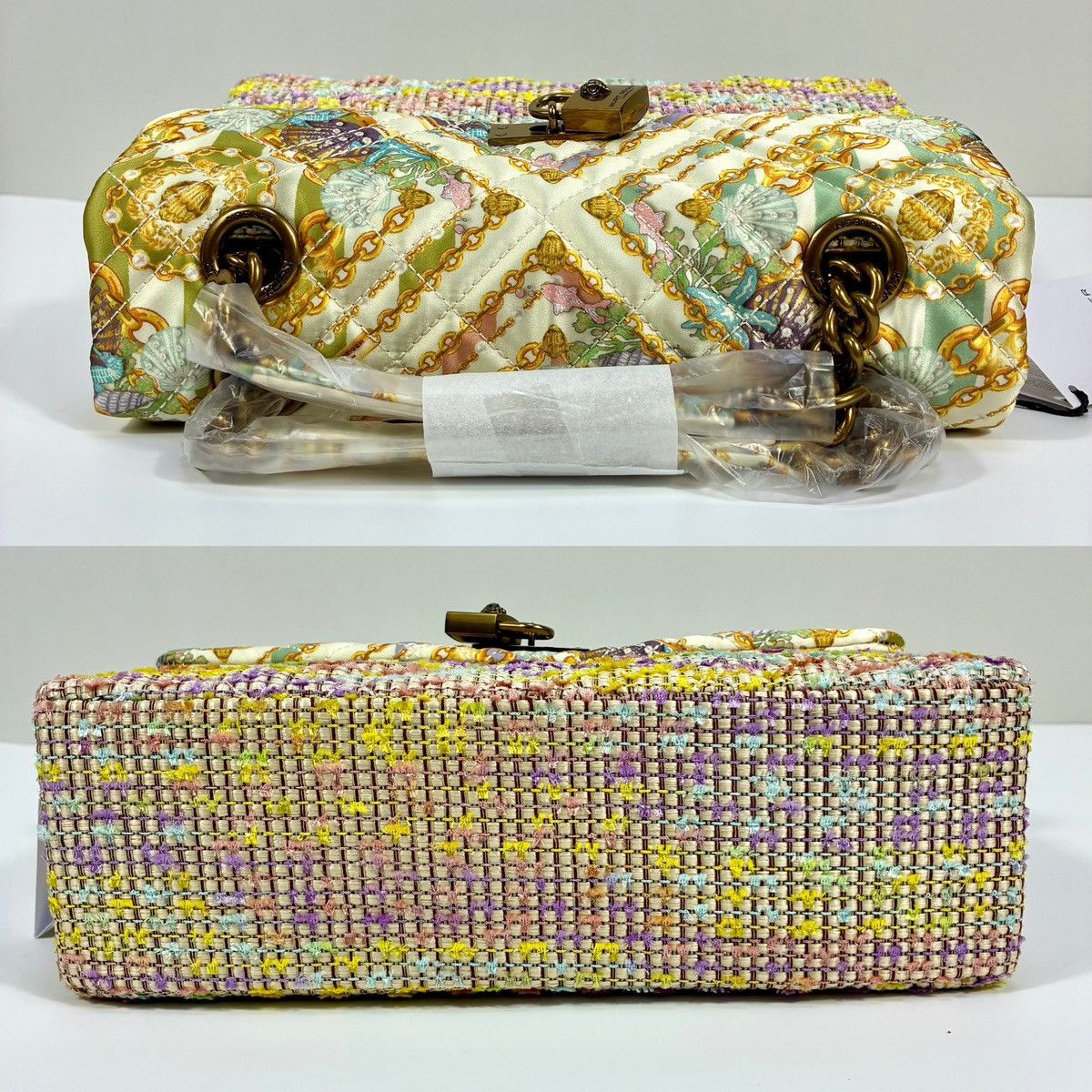 Kurt Geiger Kurt Geiger London Brixton Mixed Media Tweed Shoulder Bag Size ONE SIZE - 5 Thumbnail