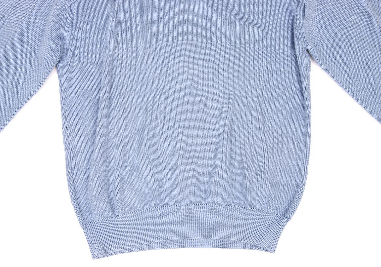 Issey Miyake Off-Shoulder Knit Sweater in Light Blue, Size M Size US M / EU 48-50 / 2 - 9 Thumbnail