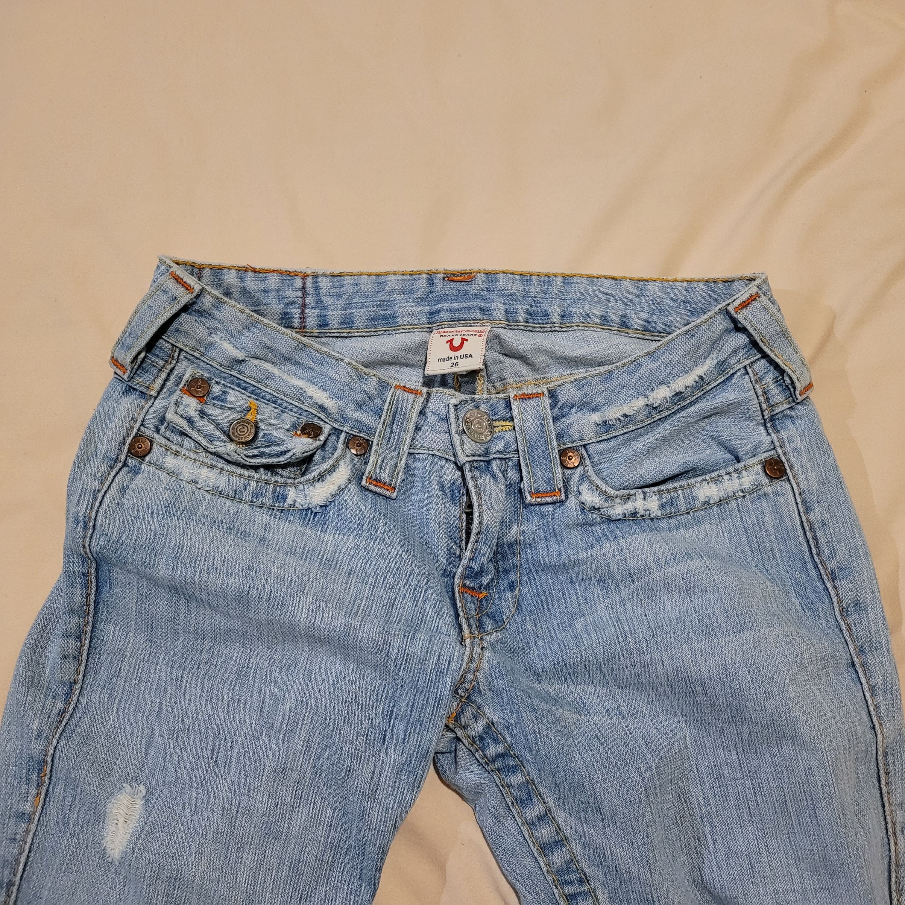 True Religion True Religion Joey Low Rise Flare Jeans Size 26" / US 2 / IT 38 - 3 Thumbnail