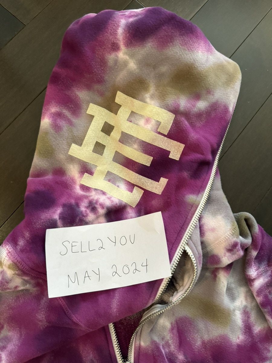 Eric Emanuel Eric Emanuel Purple Tie Dye Hoodie size Large Size US L / EU 52-54 / 3 - 5 Thumbnail
