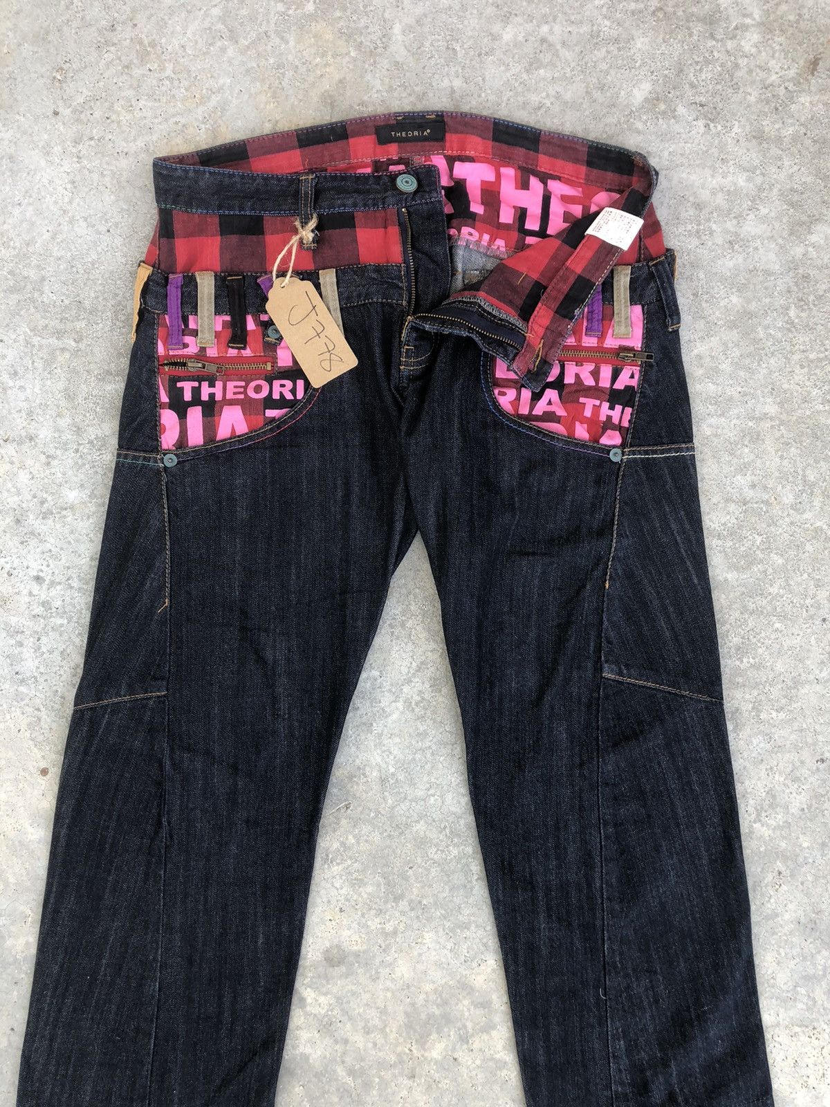 Japanese Brand Japanese Theoria Double Waist Distressed Jeans Size US 32 / EU 48 - 3 Thumbnail
