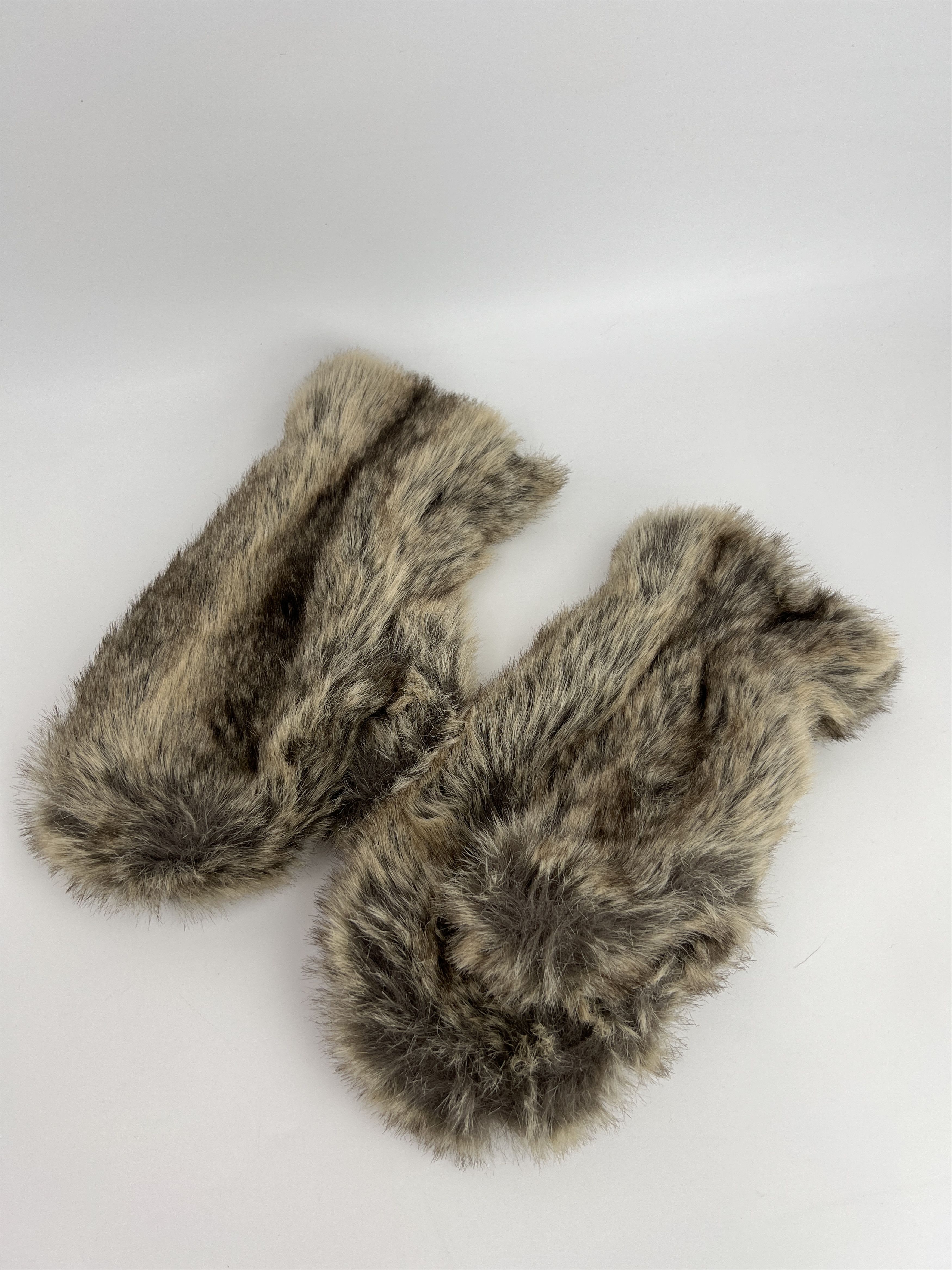 Vintage Vintage Y2K Faux Fur Fluffy Mittens Gloves Size ONE SIZE - 4 Thumbnail