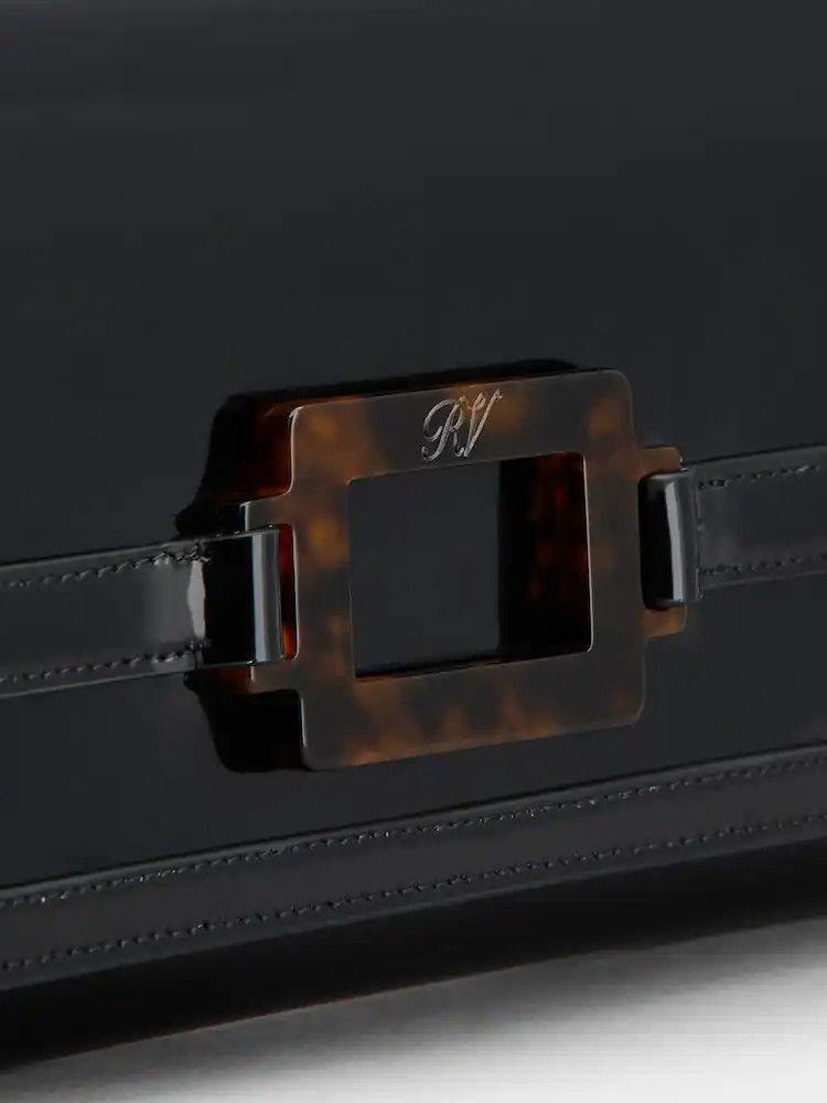 Roger Vivier o1s22i1n0824 Size: OS/ Brushed Leather Clutch Bag in Black Size ONE SIZE - 6 Thumbnail