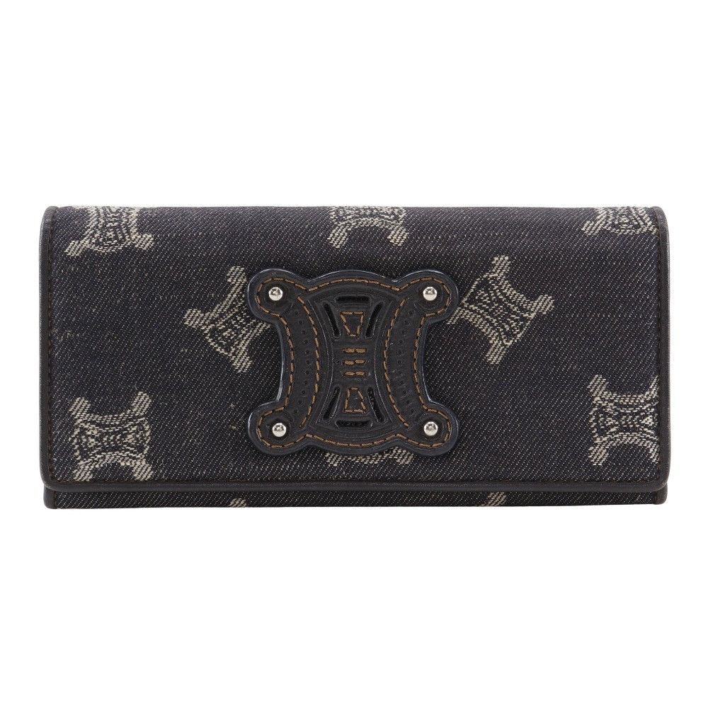 Celine Celine Triomphe Denim Long Wallet Denim Long Wallet DUTY FREE for USA