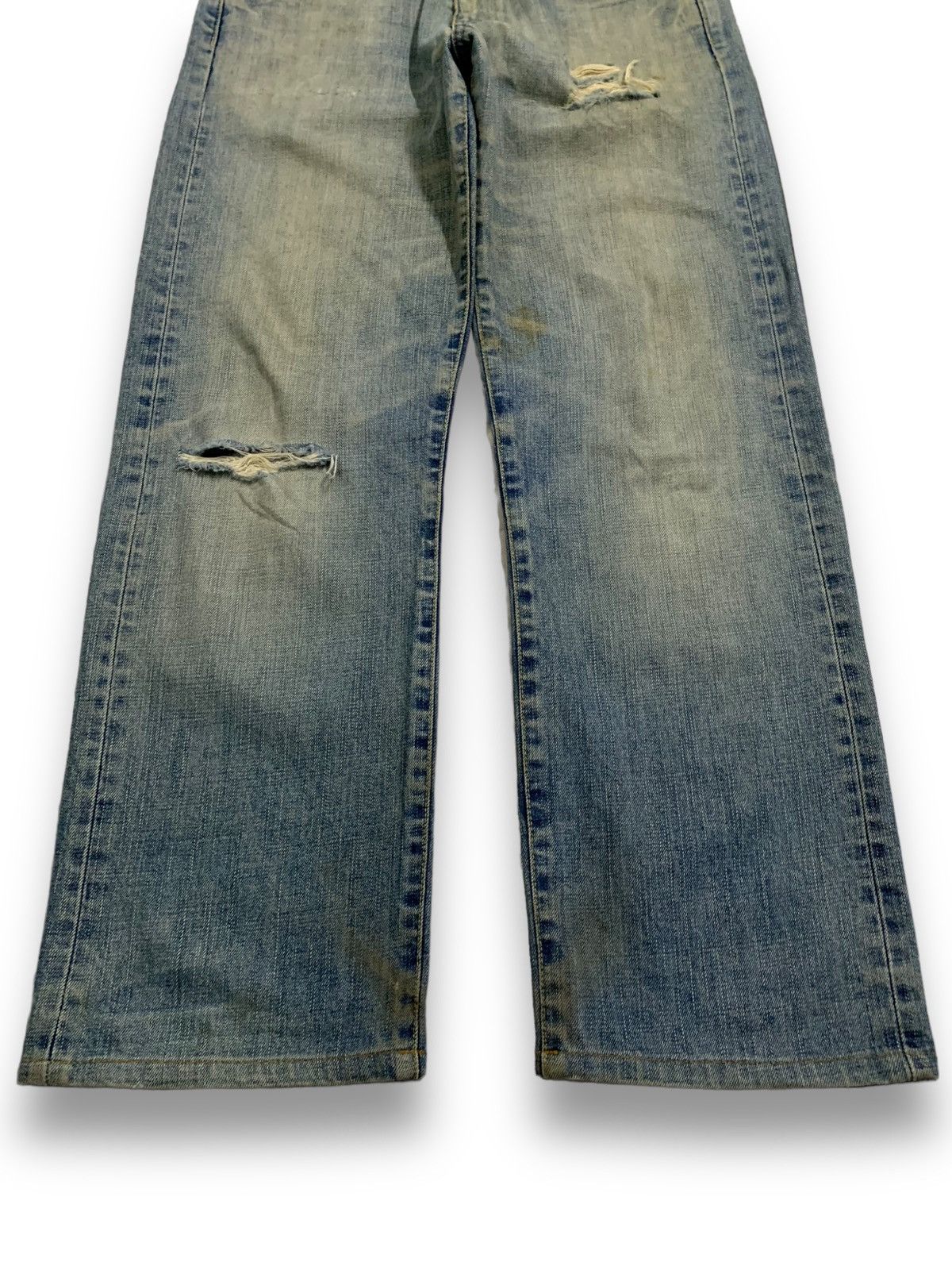 Jun Takahashi Vintage Uniqlo S003 Baggy Dirt Mud Washed Distressed Jeans Size US 32 / EU 48 - 8 Thumbnail