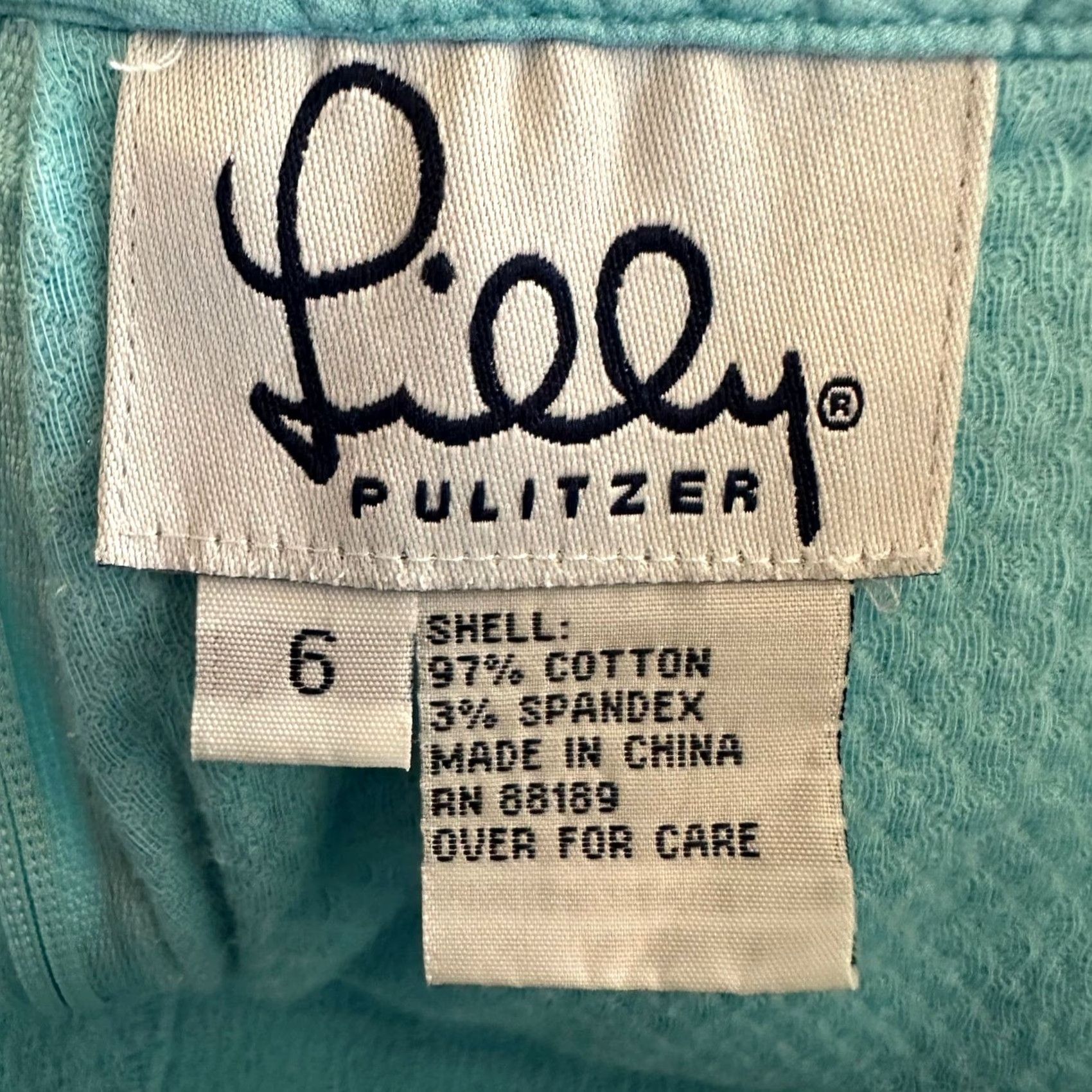 Lilly Pulitzer VINTAGE Lilly Pulitzer Skort Blue Piqué Pleated with Yellow Trim 6 Women Gl Size ONE SIZE - 7 Thumbnail