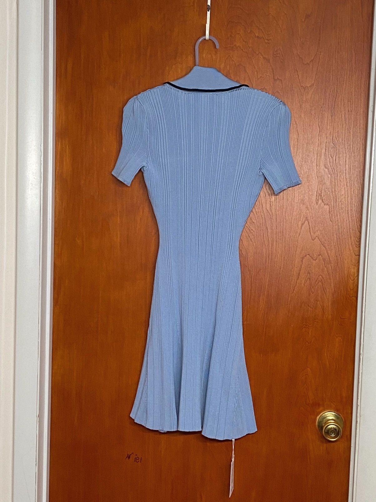 Self-Portrait Self Portrait Rib-Knit Piped Minidress size S Size S / US 4 / IT 40 - 9 Thumbnail