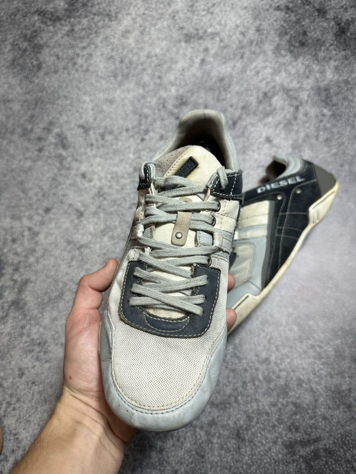 Diesel Y2K Vintage Diesel Leather Sneakers Avant Garde Style USA 9 Size US 9 / EU 42 - 3 Thumbnail