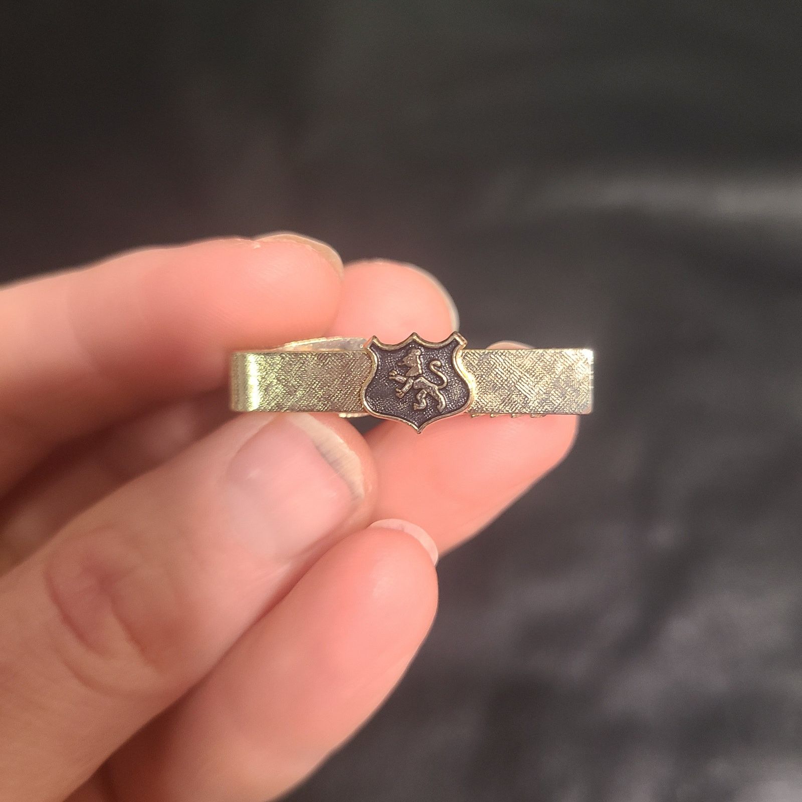 Vintage Vintage cathe Coat of Arms Lion Shield cufflinks Tie Pin Size ONE SIZE - 5 Thumbnail