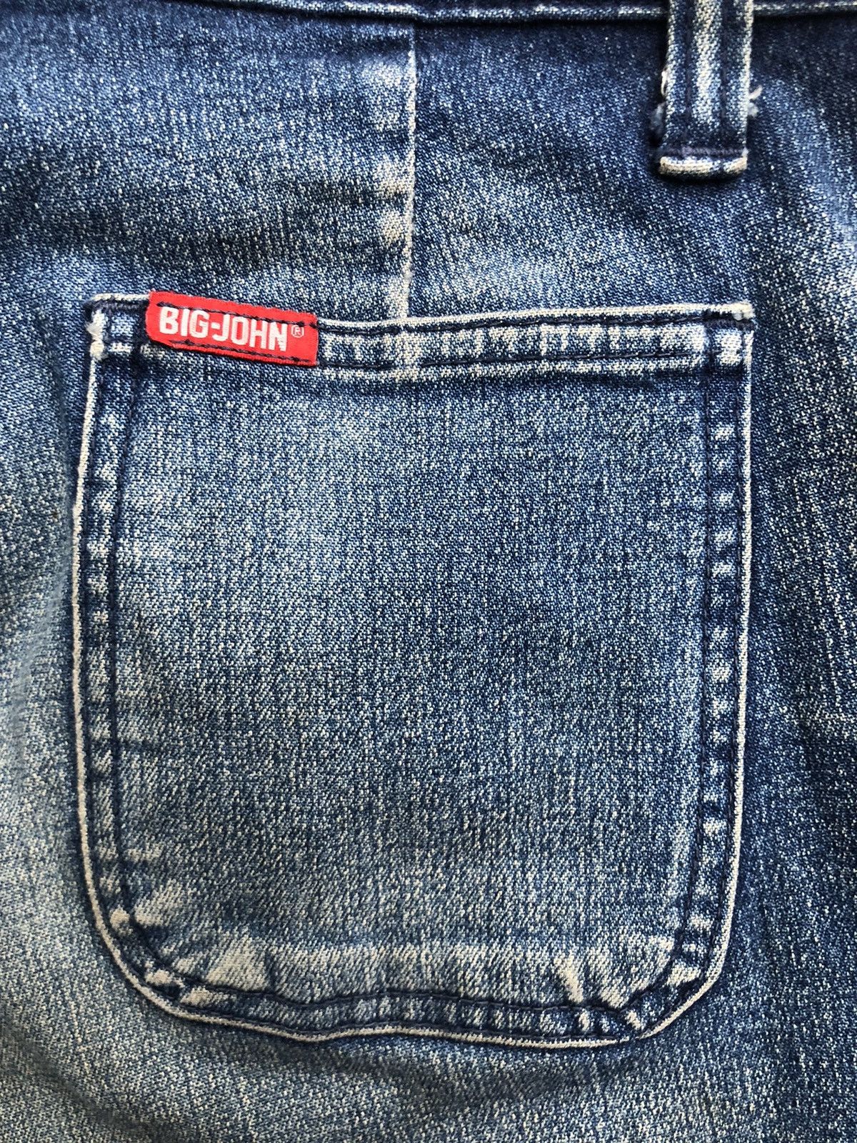 If Six Was Nine Vintage Japanese 80s Big John Bush Flared Jeans Size US 33 - 17 Thumbnail