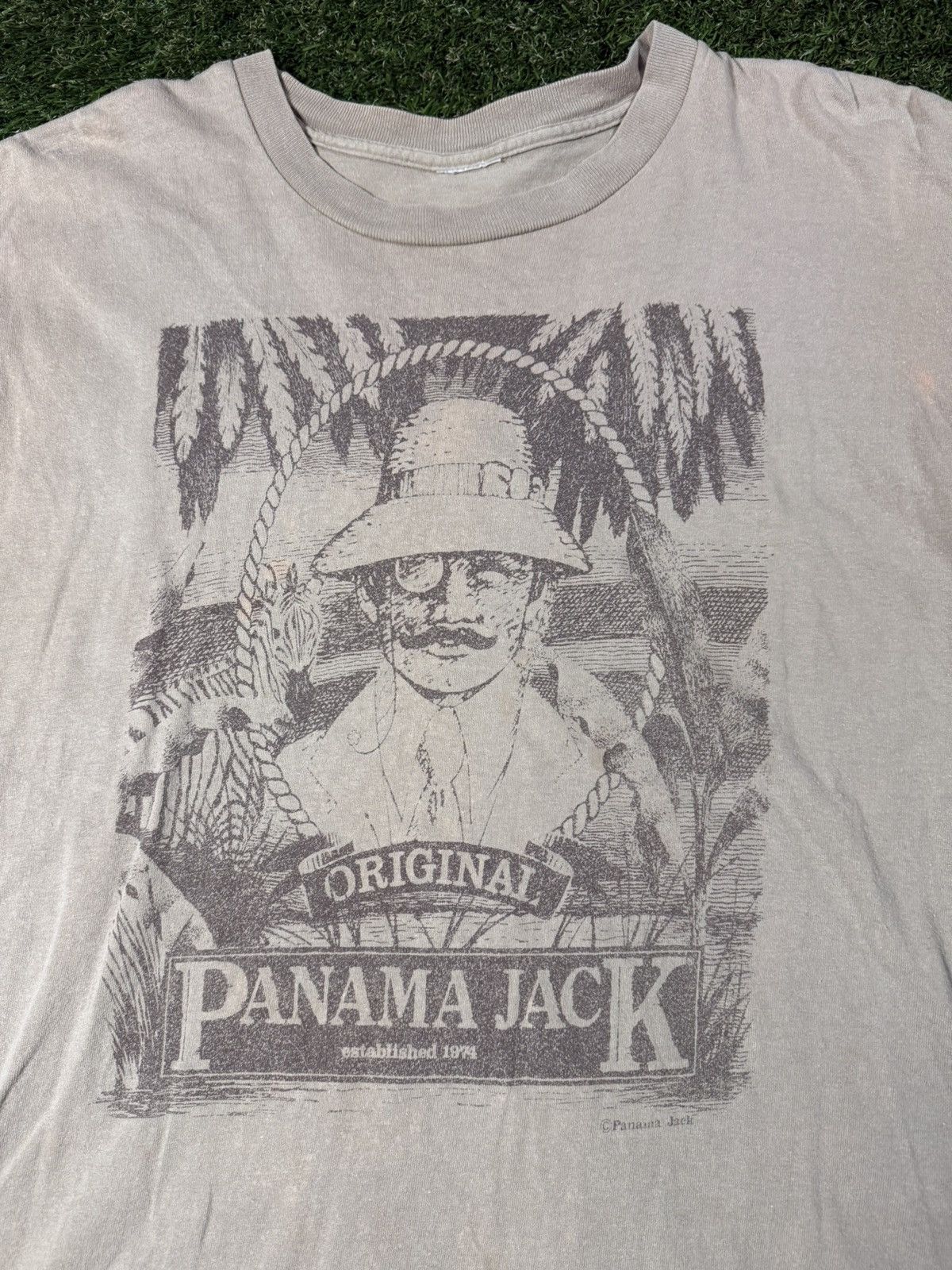 Vintage Vintage 90s Panama Jack Vacation Essential Pirate Tan Tee Size US XL / EU 56 / 4 - 2 Thumbnail