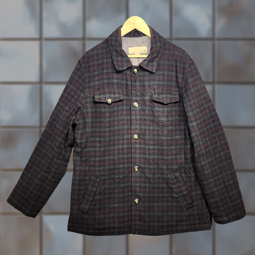 Vintage Utex Coat Jacket Mens Large Wool Blend Quilt Lining Grey Red Plaid Utility Chore Jacket Coat Mens L Regular Wool Pattern Plaid Fall Winter Size US L / EU 52-54 / 3 - 1 Thumbnail