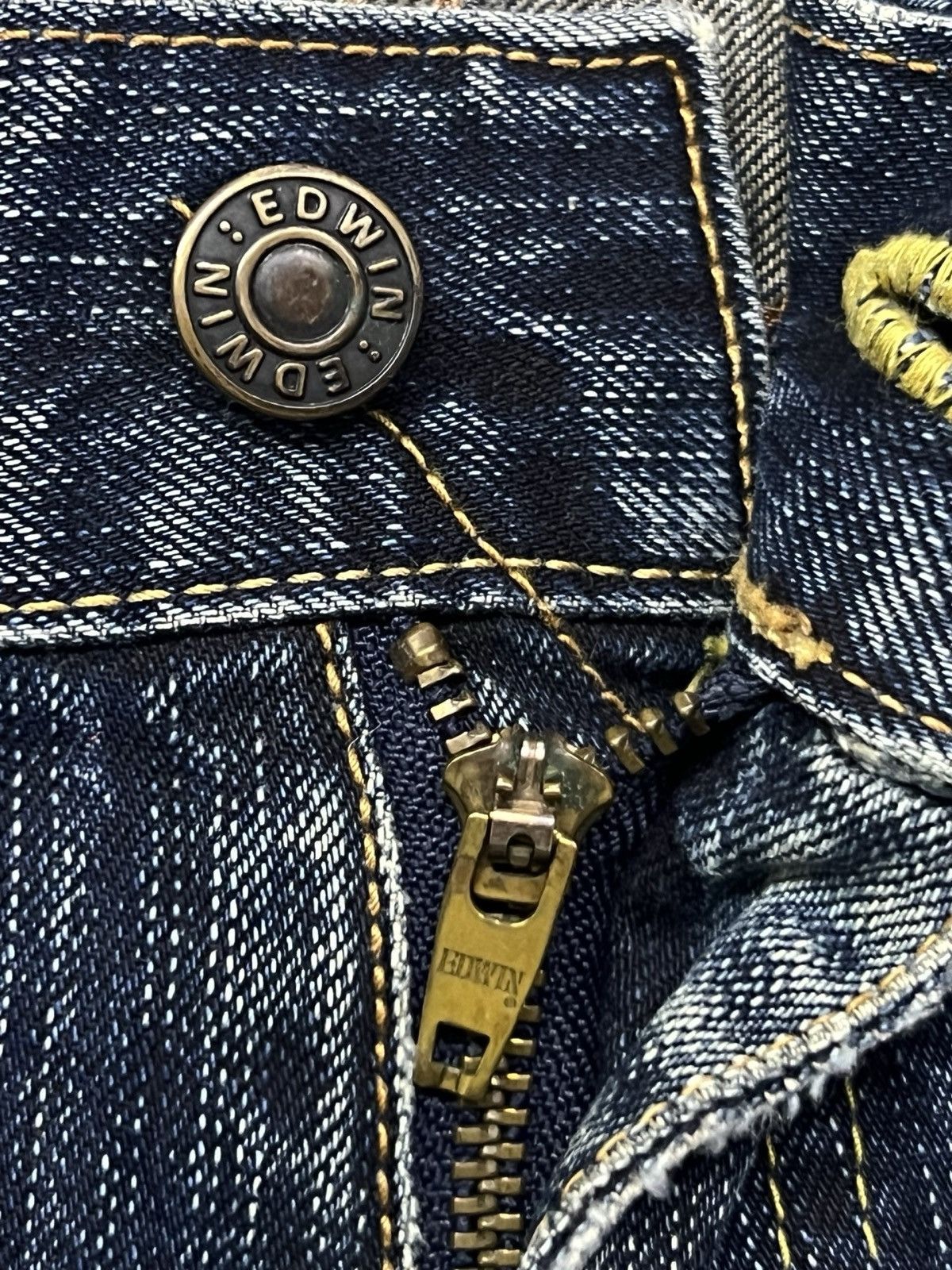 Edwin Vintage 00s Edwin 503 Blue Trip Japan | Faded Thunder Wash Size US 36 / EU 52 - 10 Thumbnail