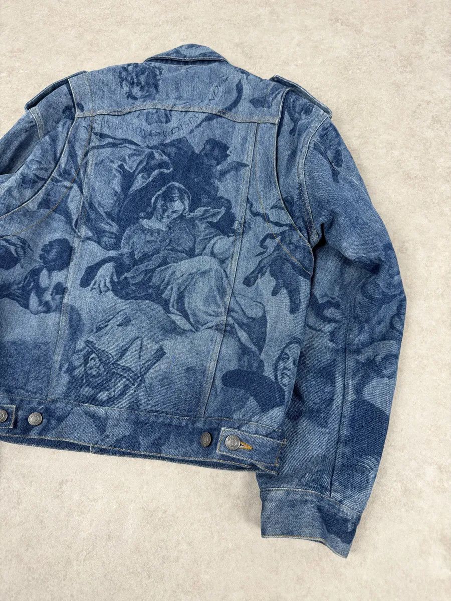 Moschino FW2017 Moschino Tattooed Horse Print Blue Denim Jacket Size US M / EU 48-50 / 2 - 7 Thumbnail