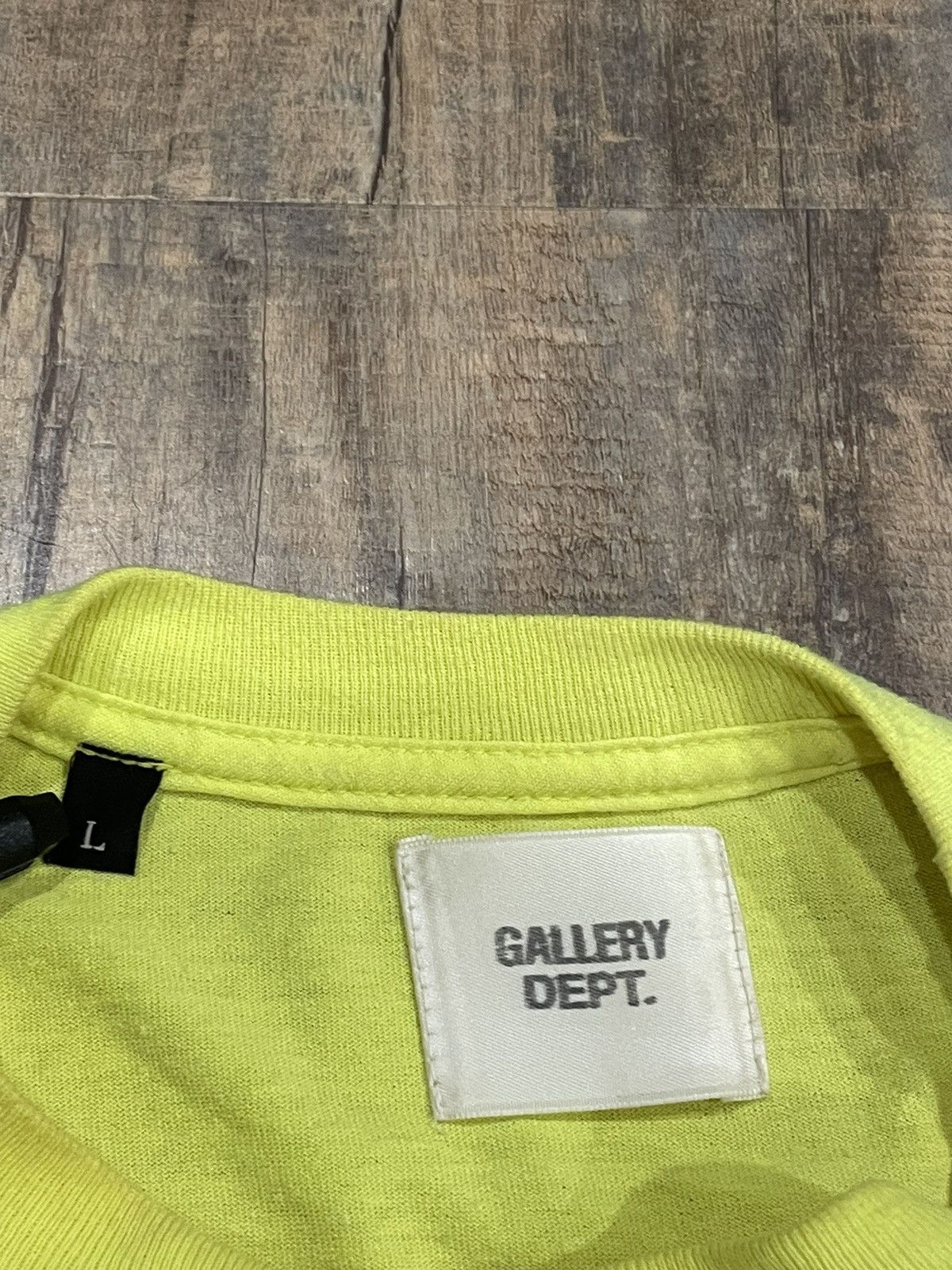 Gallery Dept. RARE Gallery Dept Construction L/S Tee Neon Souvenir Logo Size US L / EU 52-54 / 3 - 10 Thumbnail