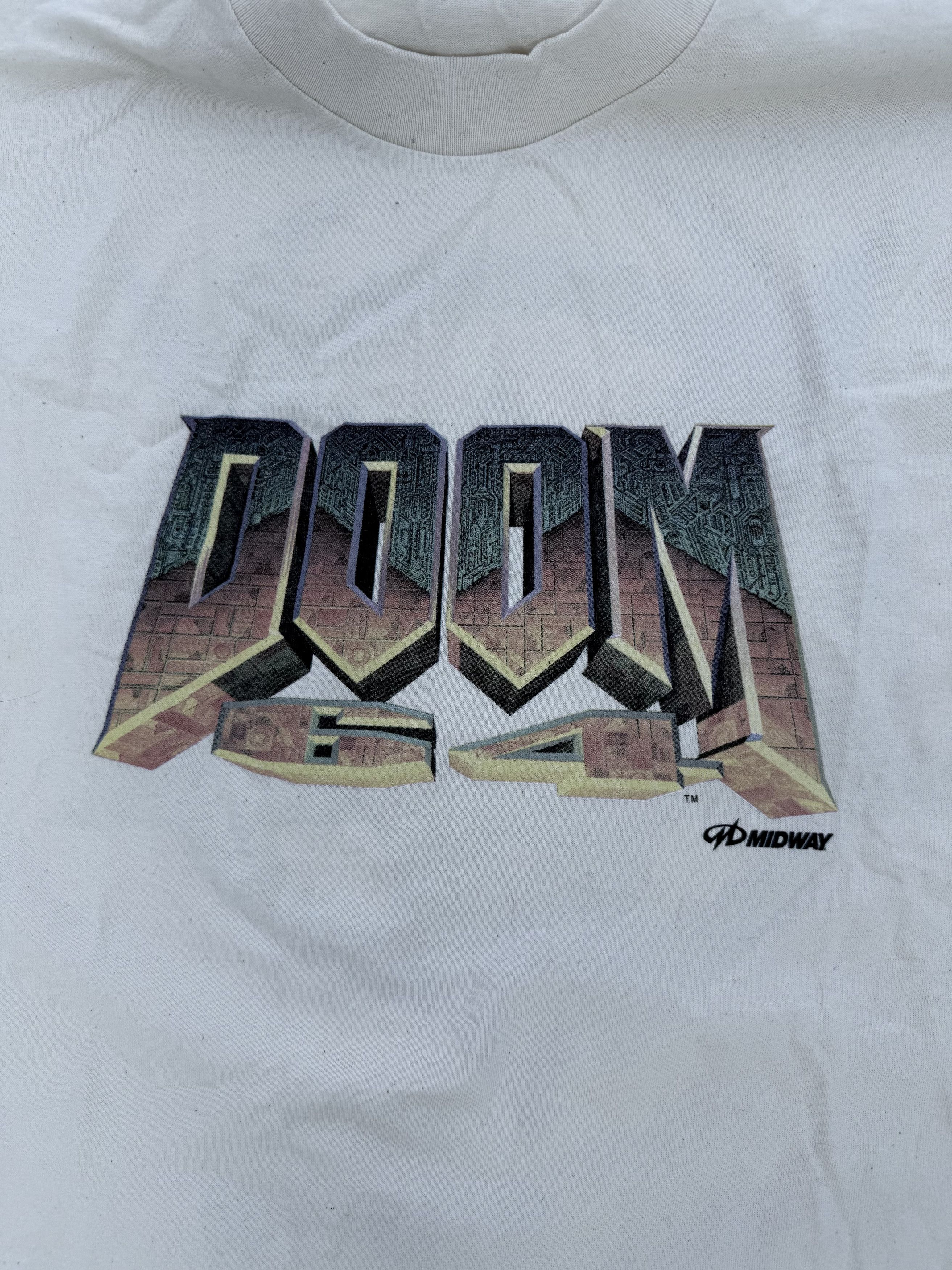 Vintage Vintage Doom N64 'Hell' T-Shirt Size US XL / EU 56 / 4 - 5 Thumbnail