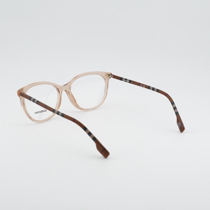 Burberry Burberry BE2389 4088 Eyeglasses Peach 54mm Cat Eye Frame Size ONE SIZE - 5 Thumbnail