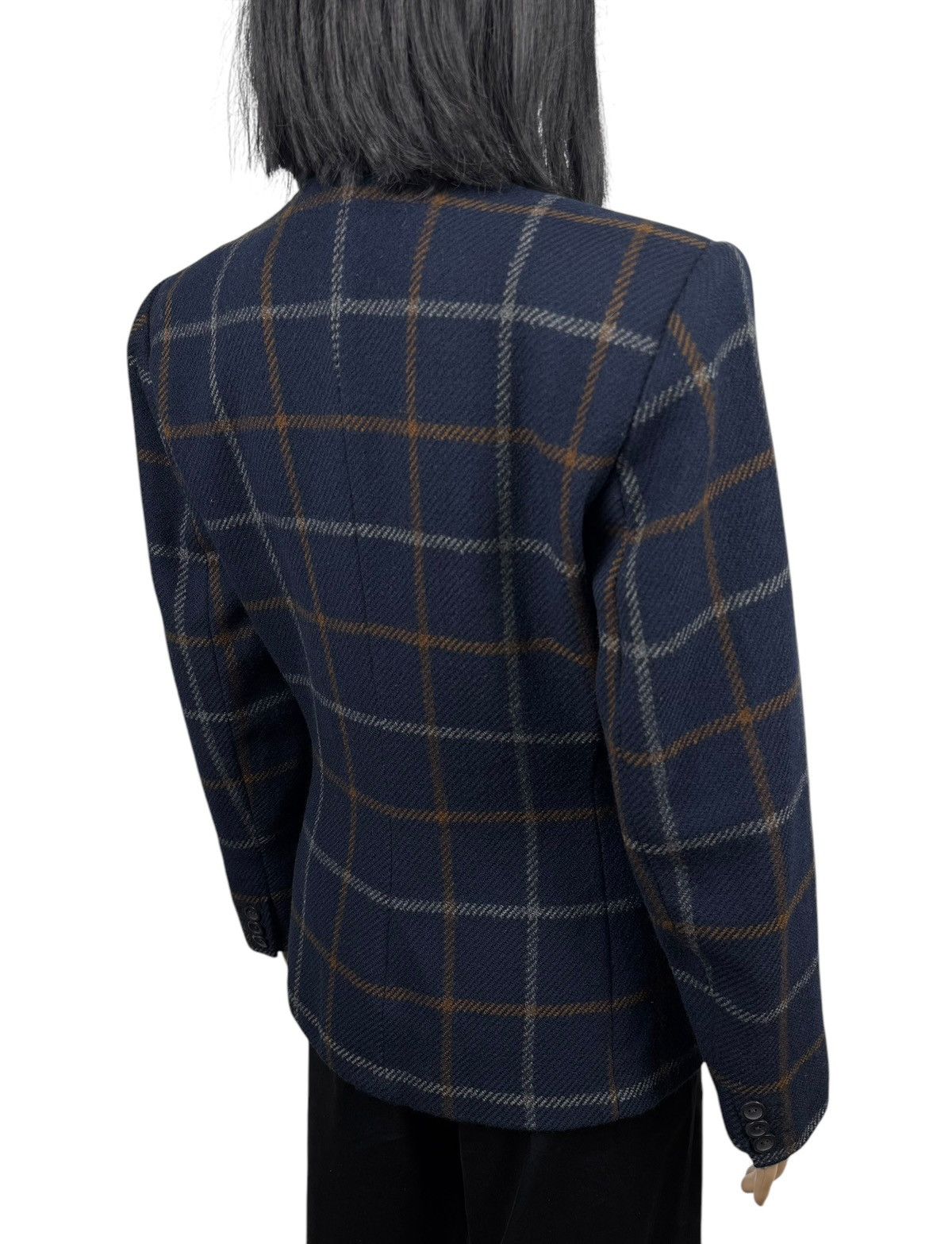 Marella × Vintage Marella Plaid Wool Vintage Blazer Jacket size US6 IT40 Size M / US 6-8 / IT 42-44 - 7 Thumbnail
