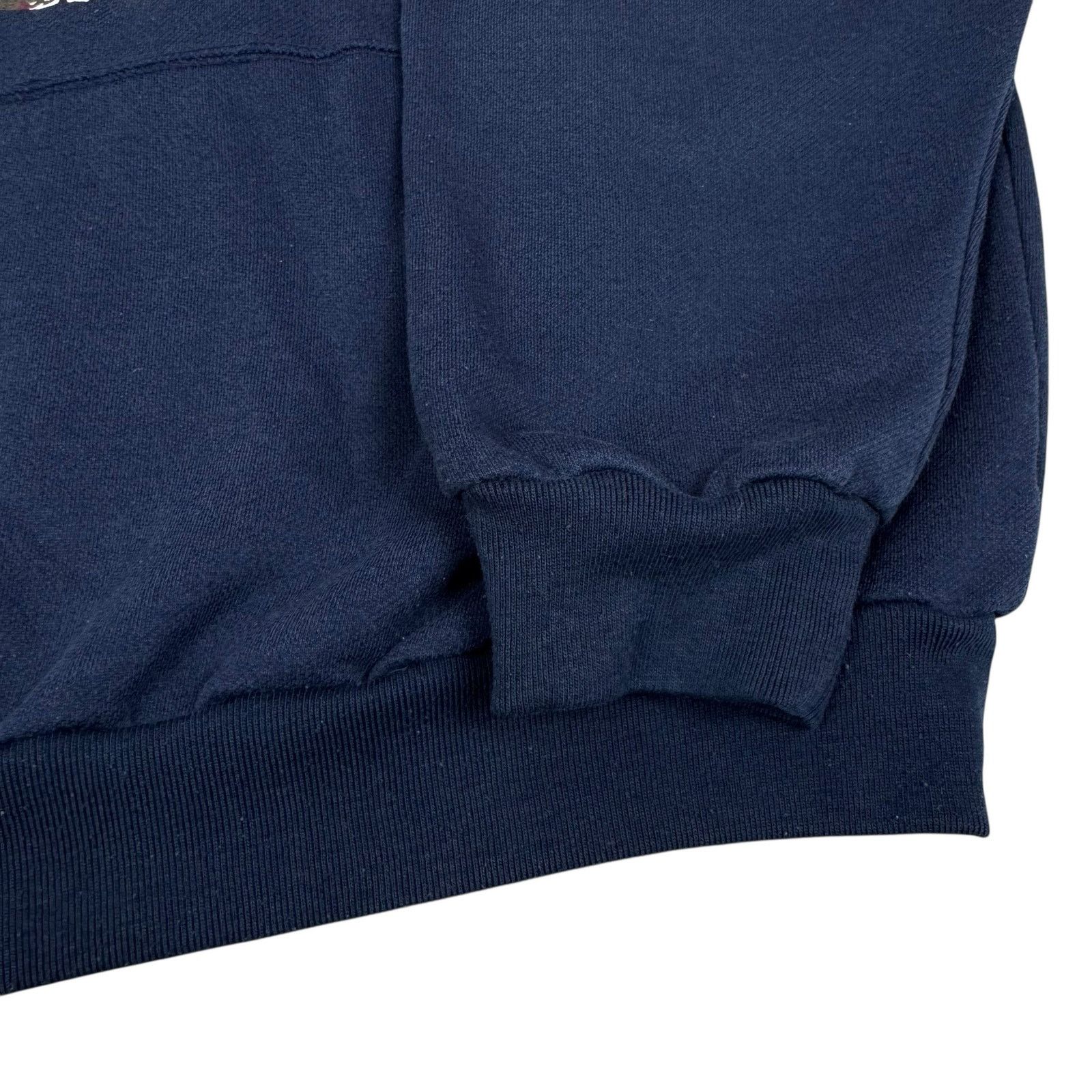 Adidas × Japanese Brand × Vintage Adidas Mens Blue Cotton Crew Neck Long Sleeve Sweatshirt L Size US L / EU 52-54 / 3 - 6 Thumbnail